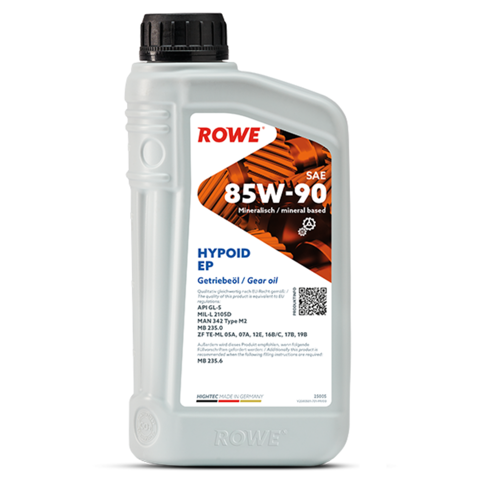 ROWE Hightec Hypoid EP 1 Litre SAE 85W-90 Transmission Oil - 25005-0010-99 image