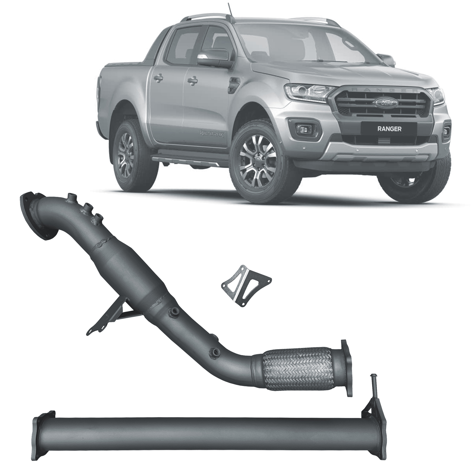 Redback Extreme Duty Exhaust DPF Adaptor Kit for Ford Ranger 3.2L (07/2016 - 05/2022) image