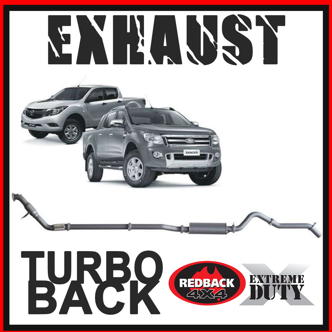 Ford PX Ranger 3.2L Redback Extreme Duty Exhaust image