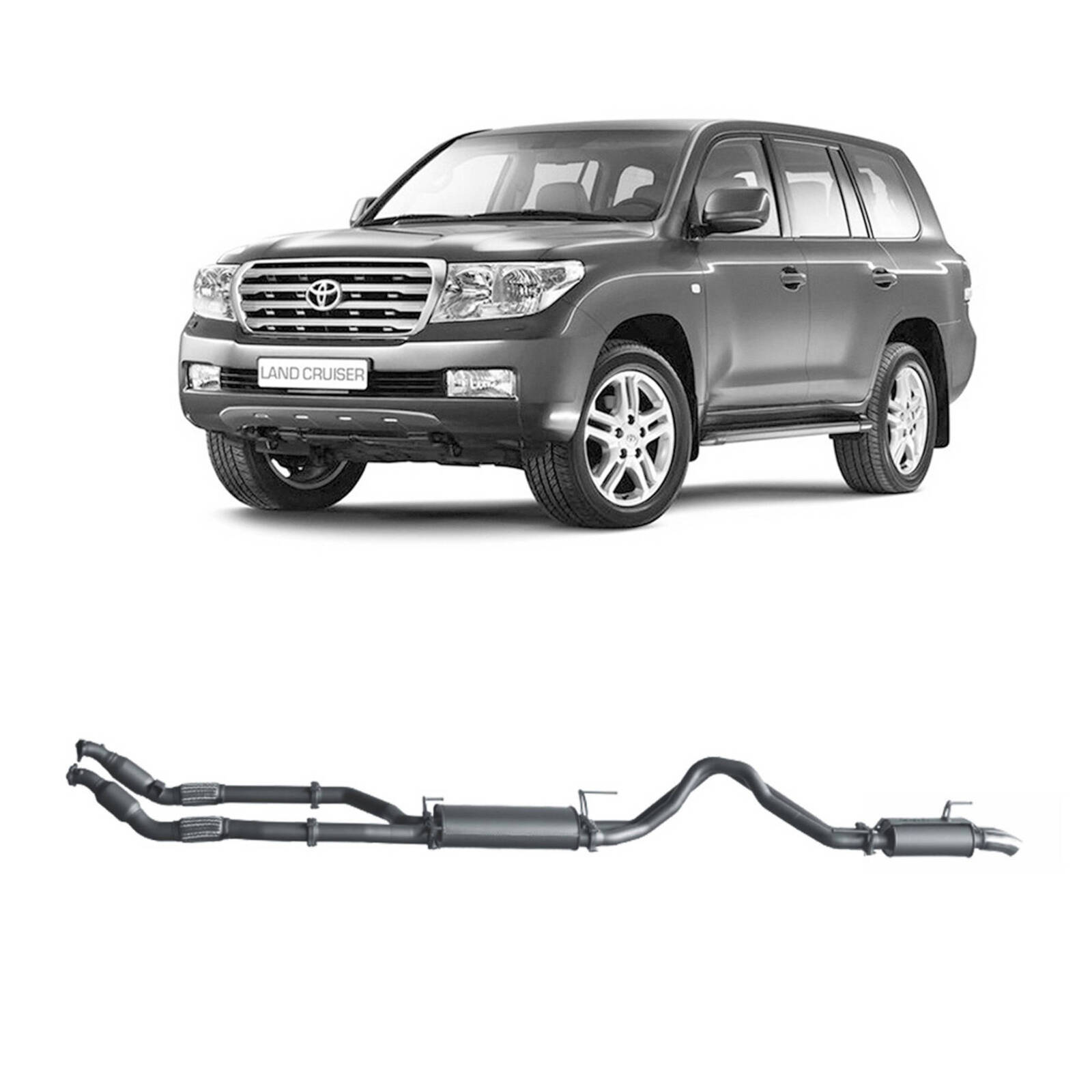 Redback Extreme Duty Exhaust for Toyota Landcruiser 200 Series 4.5L V8 (11/2007 - 09/2015) image