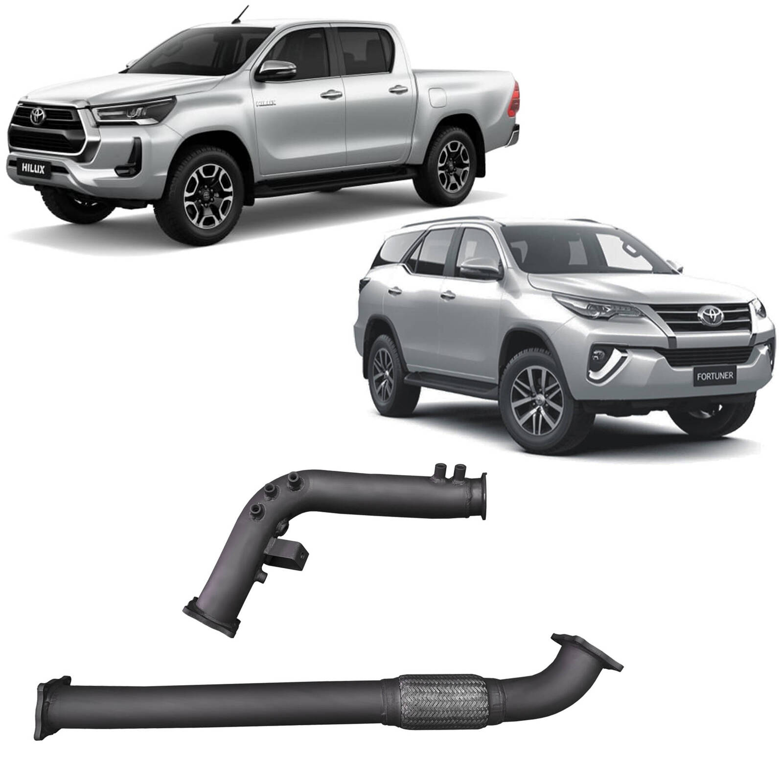 Redback Extreme Duty Exhaust DPF Adaptor Kit for Toyota Hilux / Fortuner (07/2015 - on) image