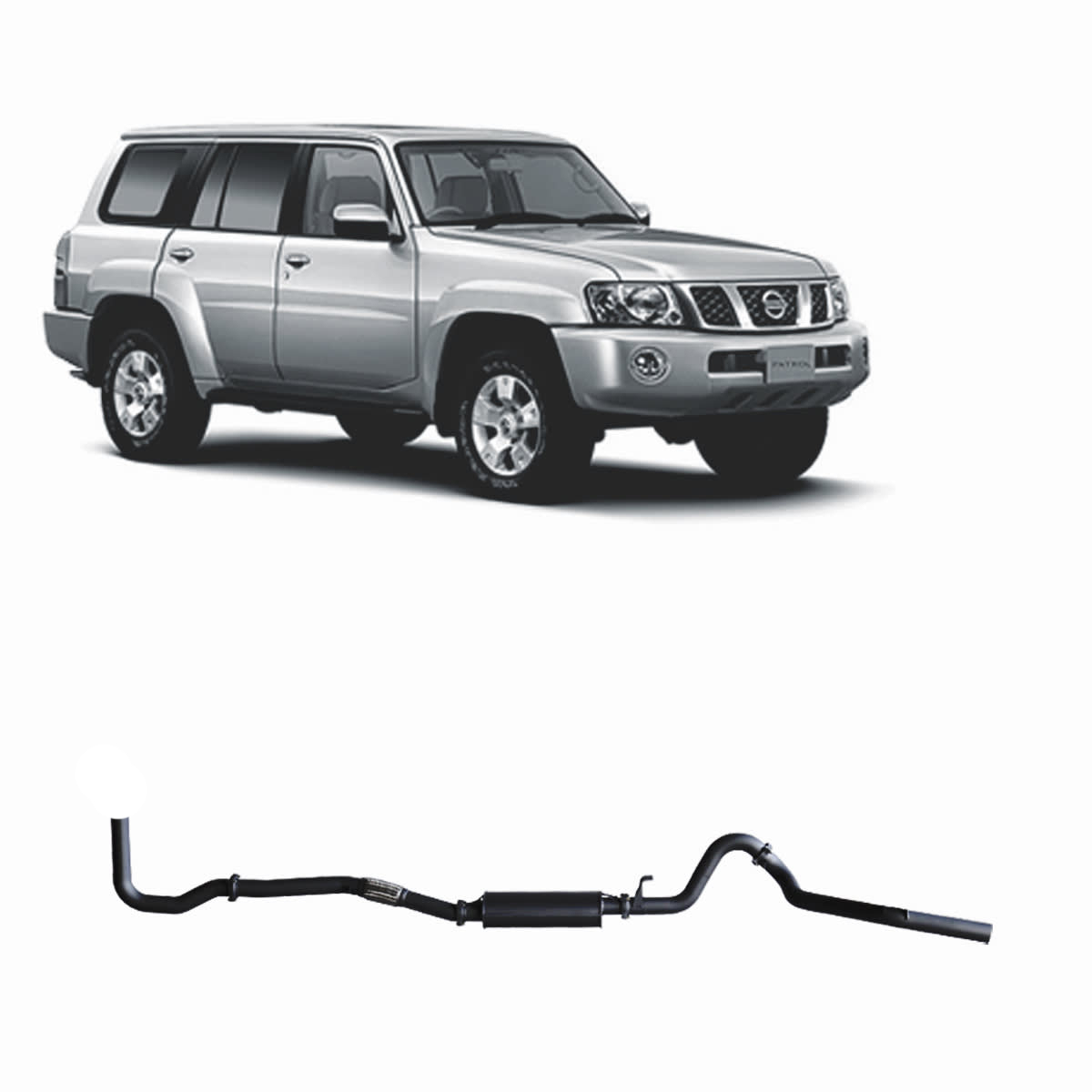 Redback Extreme Duty Exhaust for Nissan Patrol (05/1998 - 09/2007) image