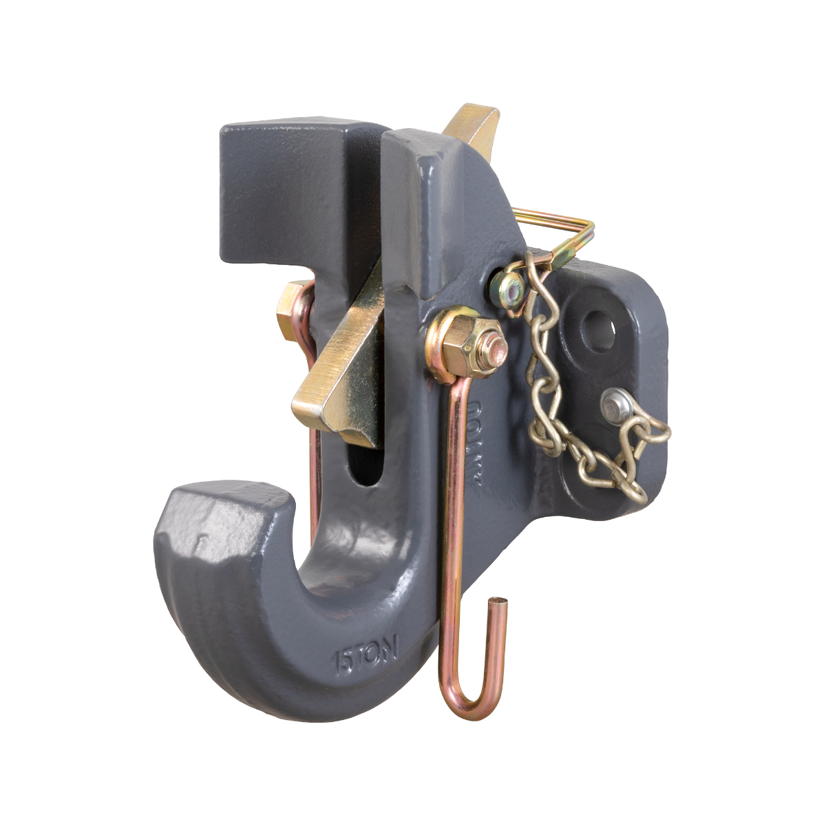 CURT SecureLatch 13.5t Pintle Hook (Flat Mount) image