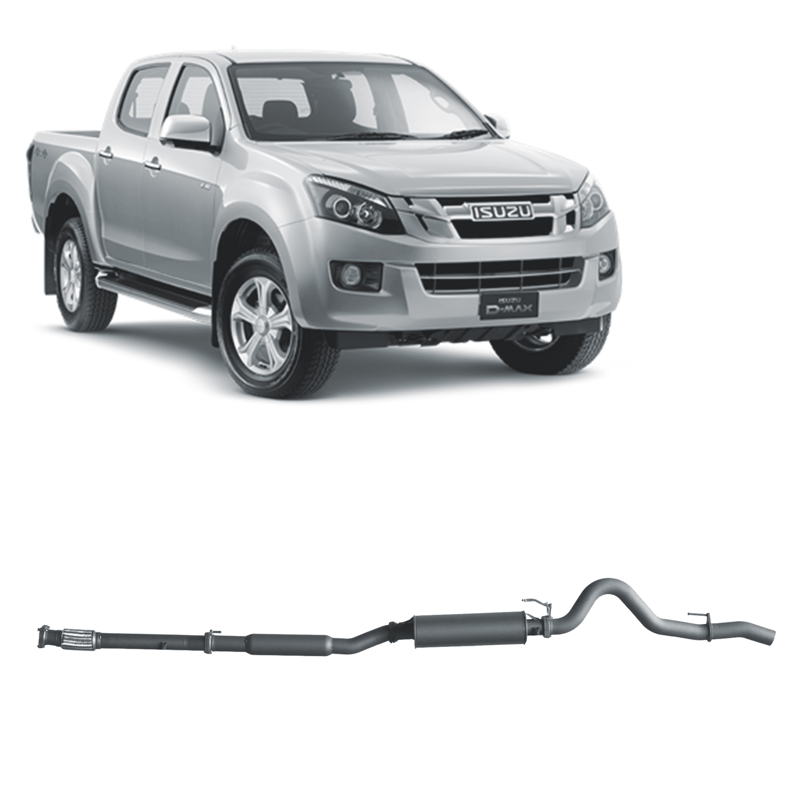 Redback Extreme Duty Exhaust for Isuzu D-MAX (02/2017 - 10/2020) image