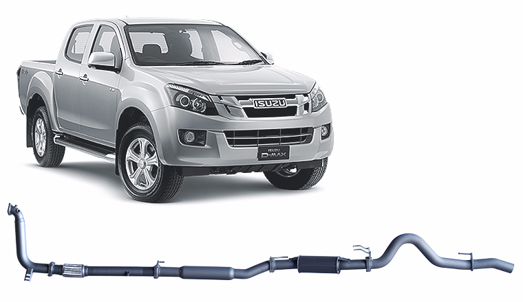 Redback Extreme Duty Exhaust for Isuzu D-MAX (06/2012 - 10/2016) image