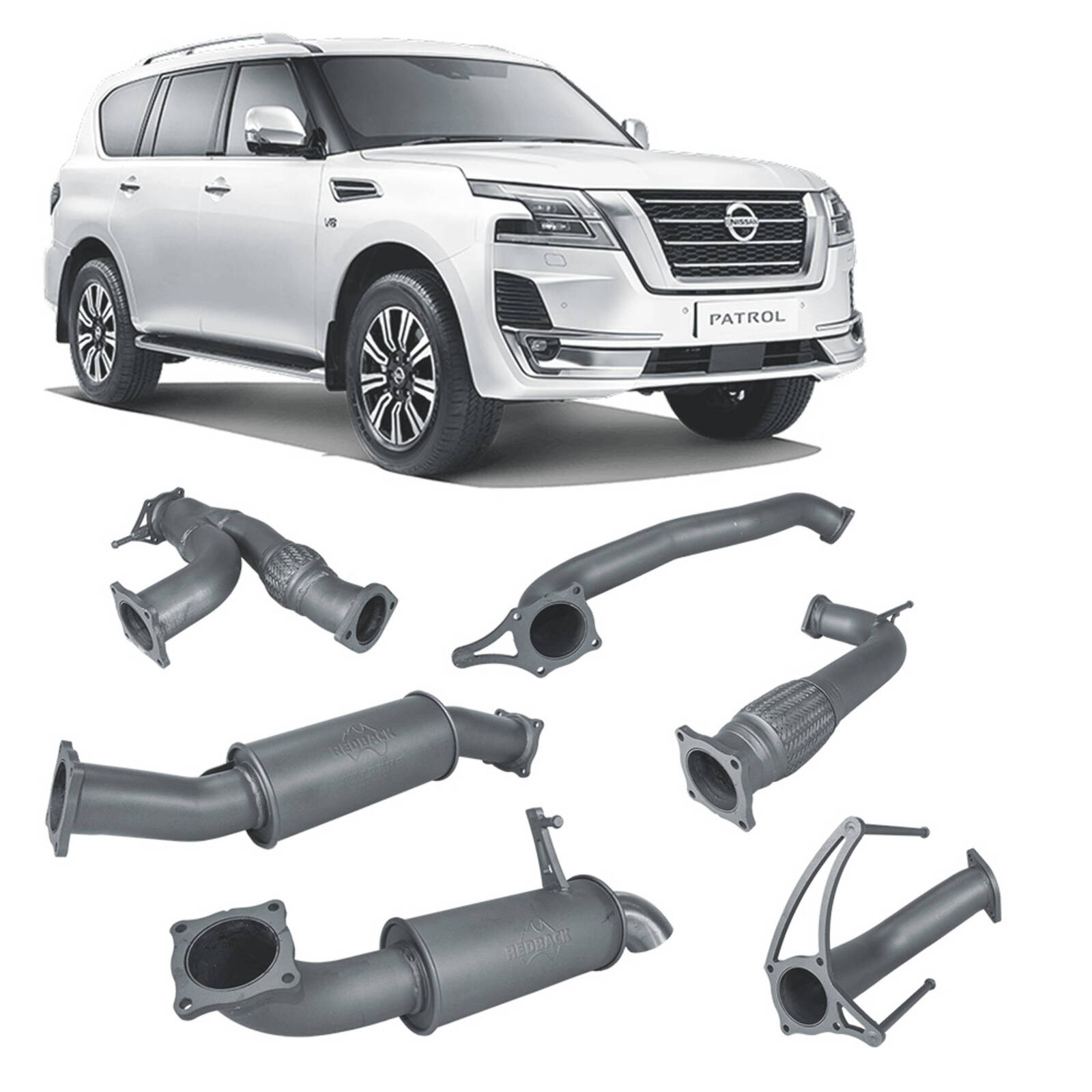 Redback Extreme Duty Exhaust for Nissan Patrol Y62 (02/2013 - on) image