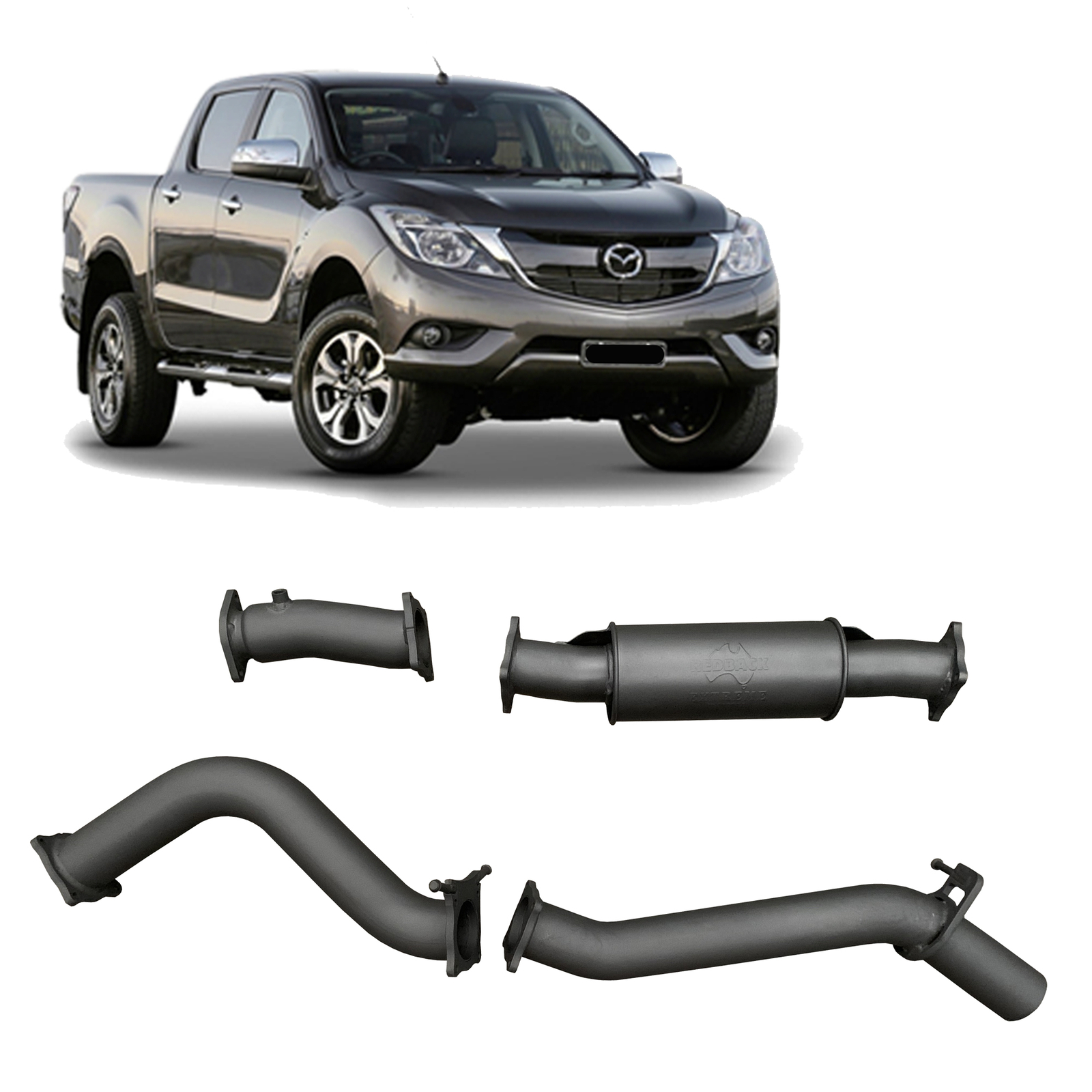 Redback Extreme Duty Exhaust for Mazda BT-50 (07/2016 - 09/2020) image