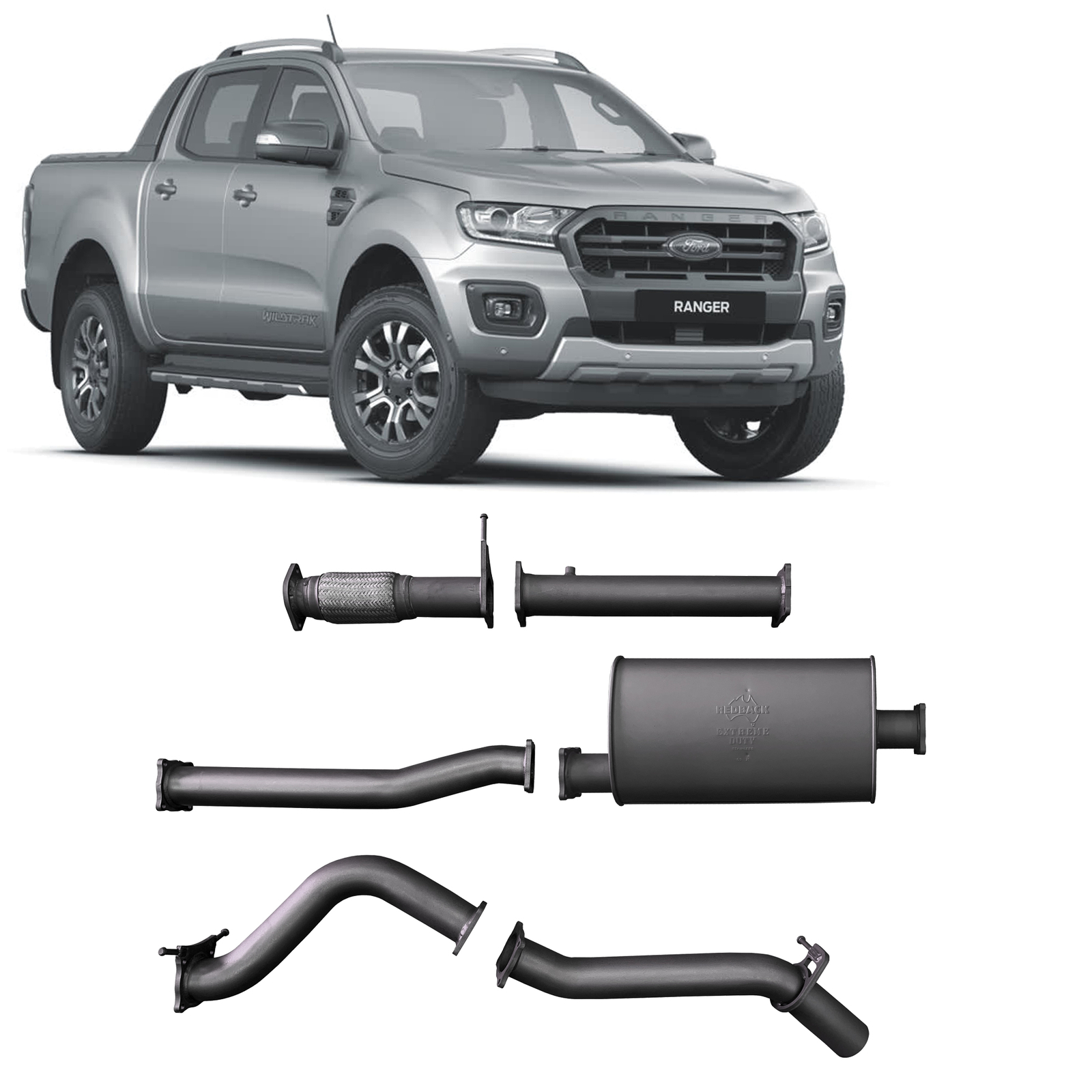 Redback Extreme Duty for Ford Ranger 2.0L Bi-Turbo (10/2018 - on) image