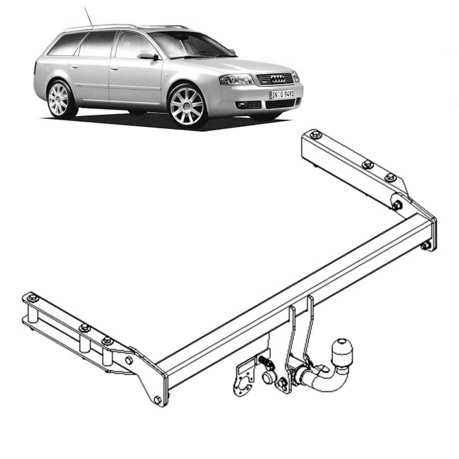 TAG Towbar for Audi A6 (11/1997 - 01/2005) image