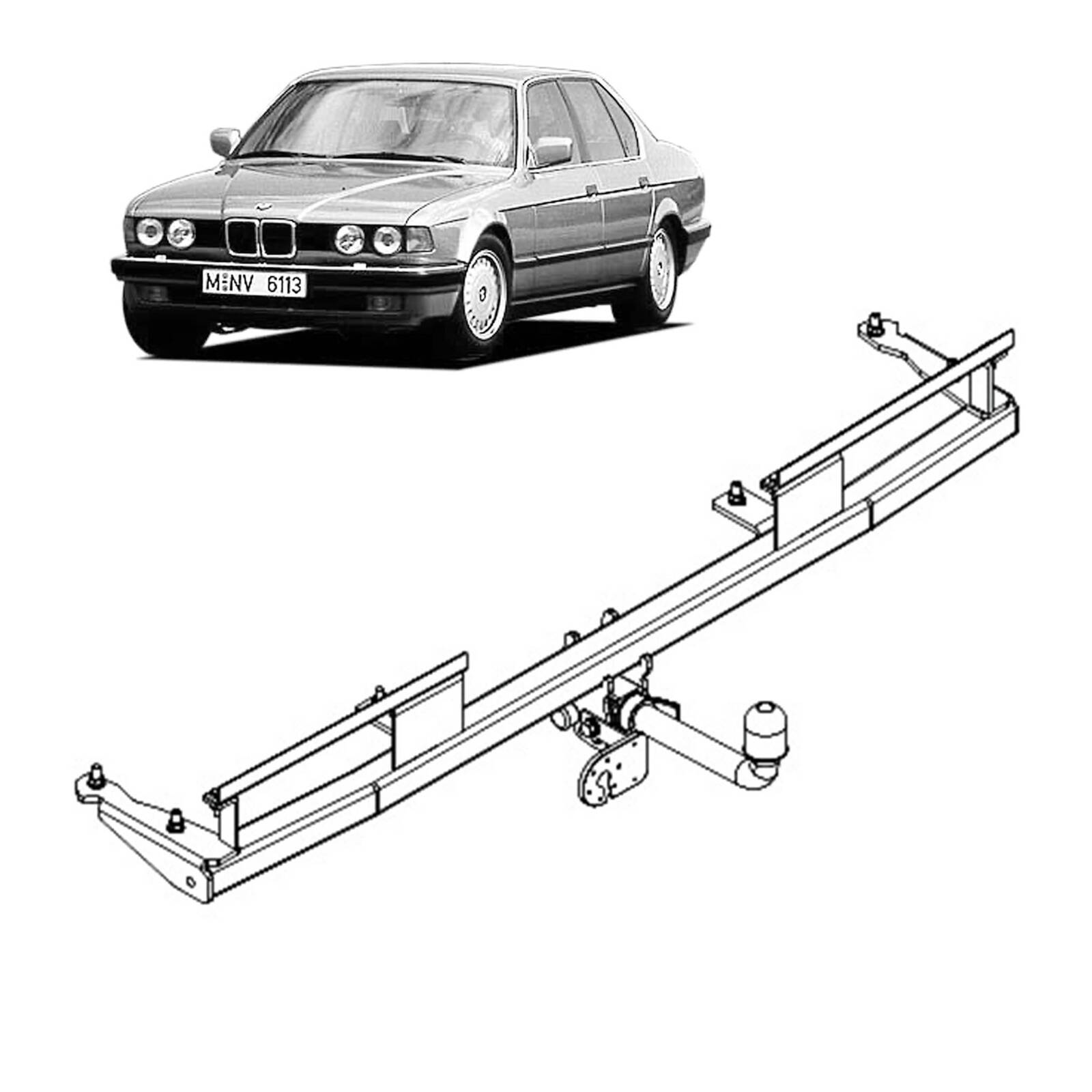 TAG Towbar for BMW 7 (01/1988 - 09/1994) image