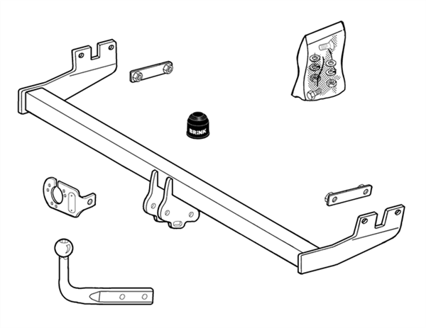 Brink Towbar for MERCEDES-BENZ A-CLASS (07/1997 - 08/2004) image