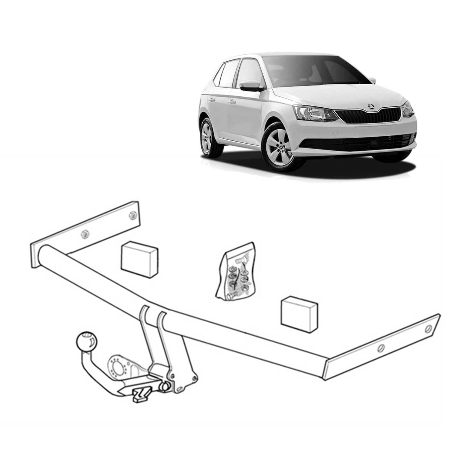 Brink Towbar for Skoda Fabia (2010 - 2015) image