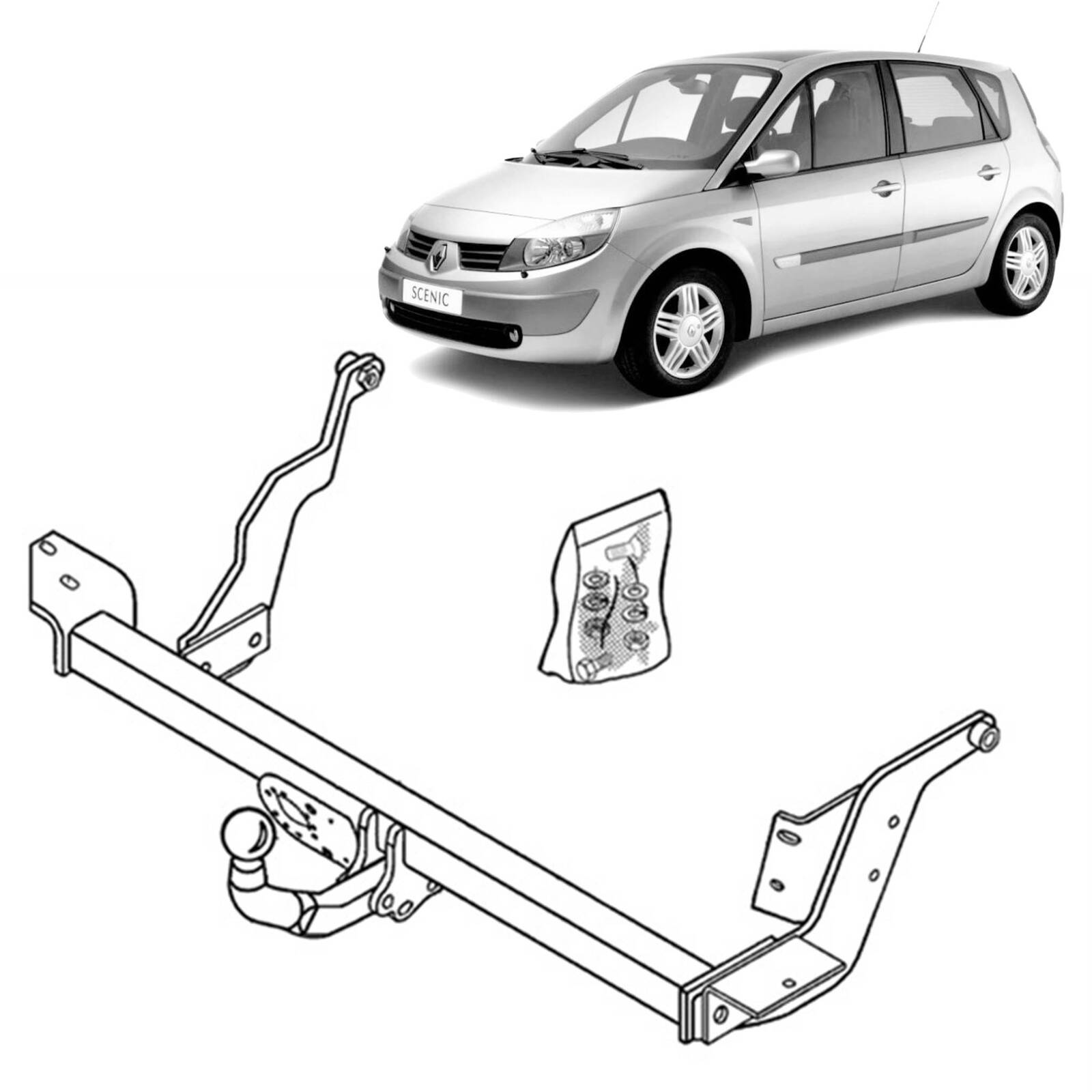 Brink Towbar for Renault Scénic (10/2000 - 01/2005), Scenic (10/2000 - 09/2003) image