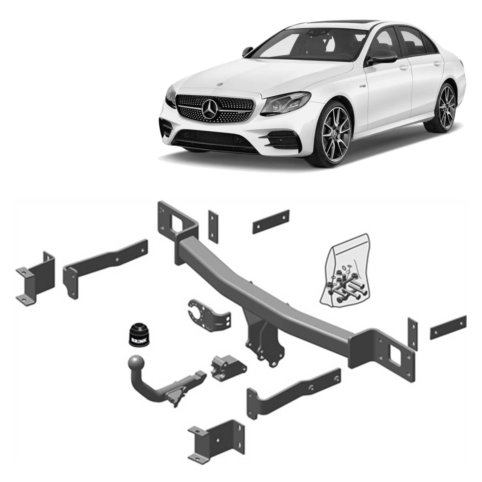 Brink Towbar for MERCEDES-BENZ E-CLASS (03/2002 - 12/2016) image