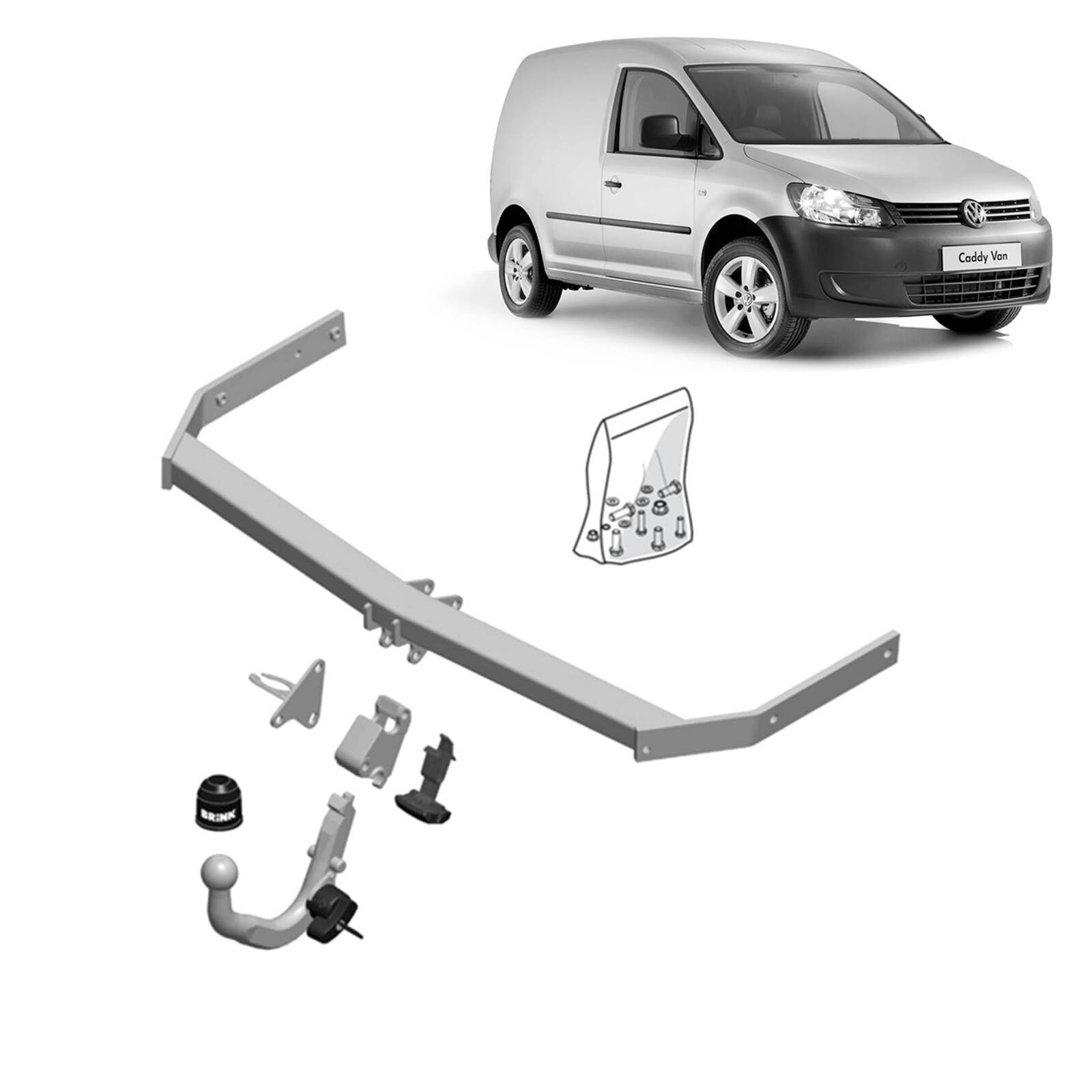 Brink Towbar for Volkswagen Caddy (09/2020 - on), Volkswagen Caddy (09/2020 - on) image