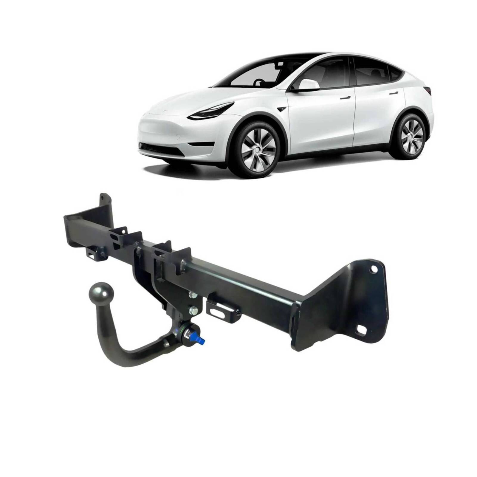 Brink Diagonally Detachable Towbar & Direct Fit Wiring Kit for Tesla Model Y (5YJY) (03/2019 - on) image