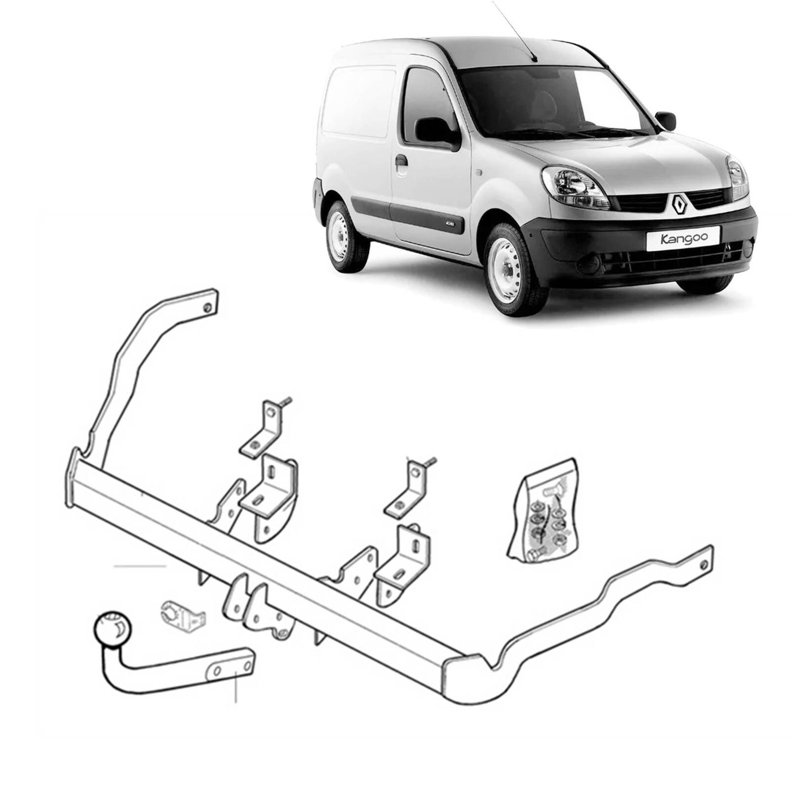 Brink Towbar for Renault Kangoo (08/2004 - 01/2008) image