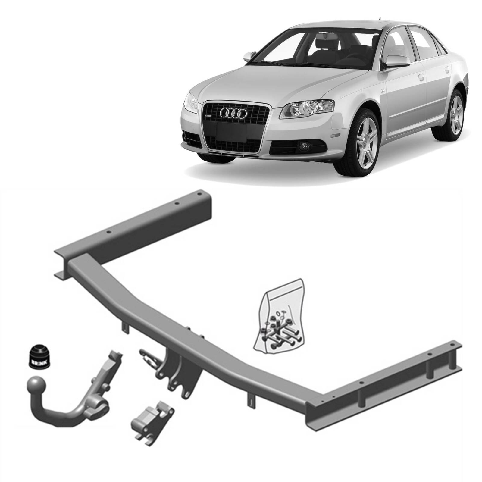 Brink Towbar for Audi A4 (11/2004 - 06/2008), Audi A4 (11/2004 - 06/2008), Audi A4 (04/2002 - 03/2009) image