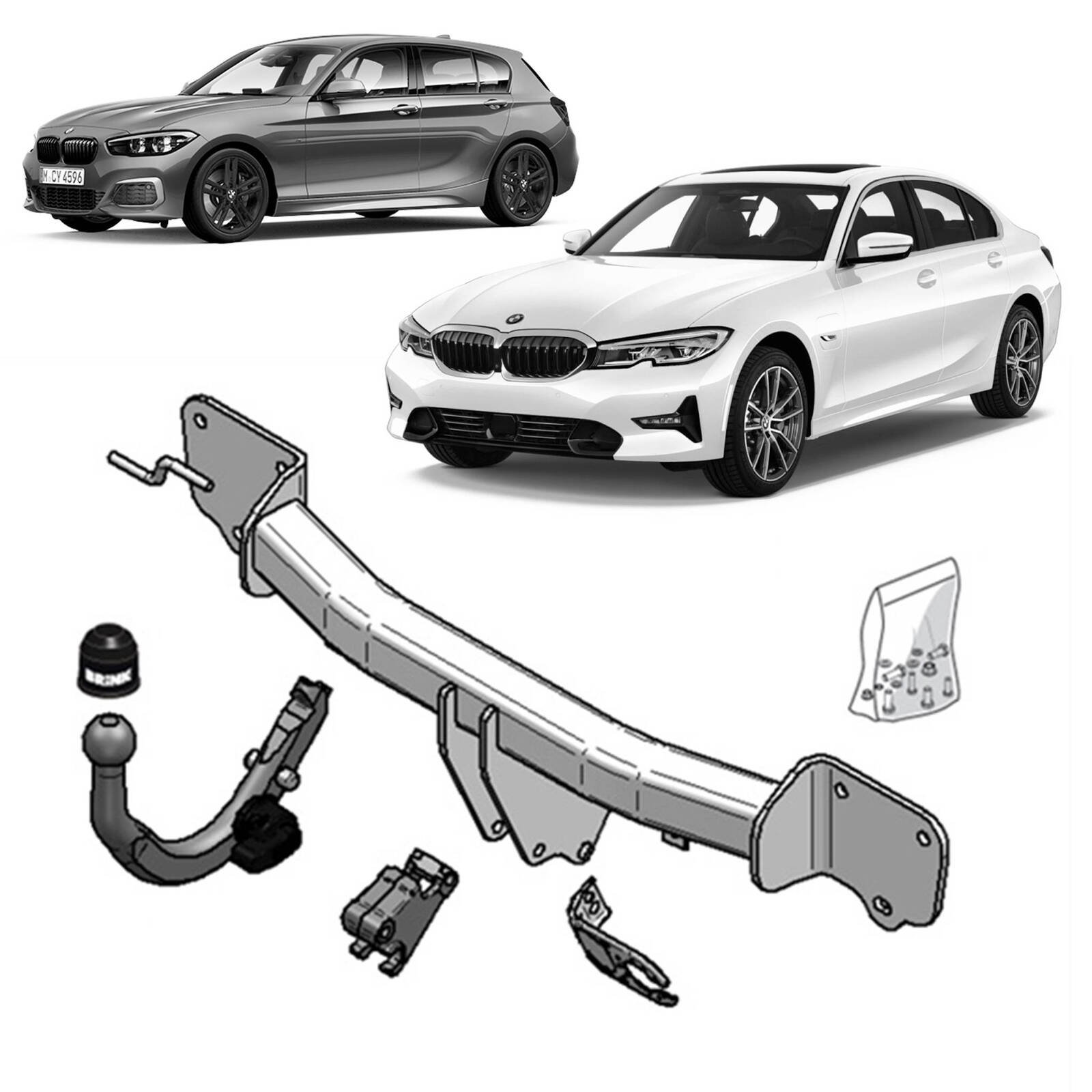 Brink Towbar for BMW 1 (01/2003 - 01/2012), BMW 1 (01/2007 - 06/2016), BMW 3 (12/2004 - on), BMW 3 (12/2004 - 12/2011) image