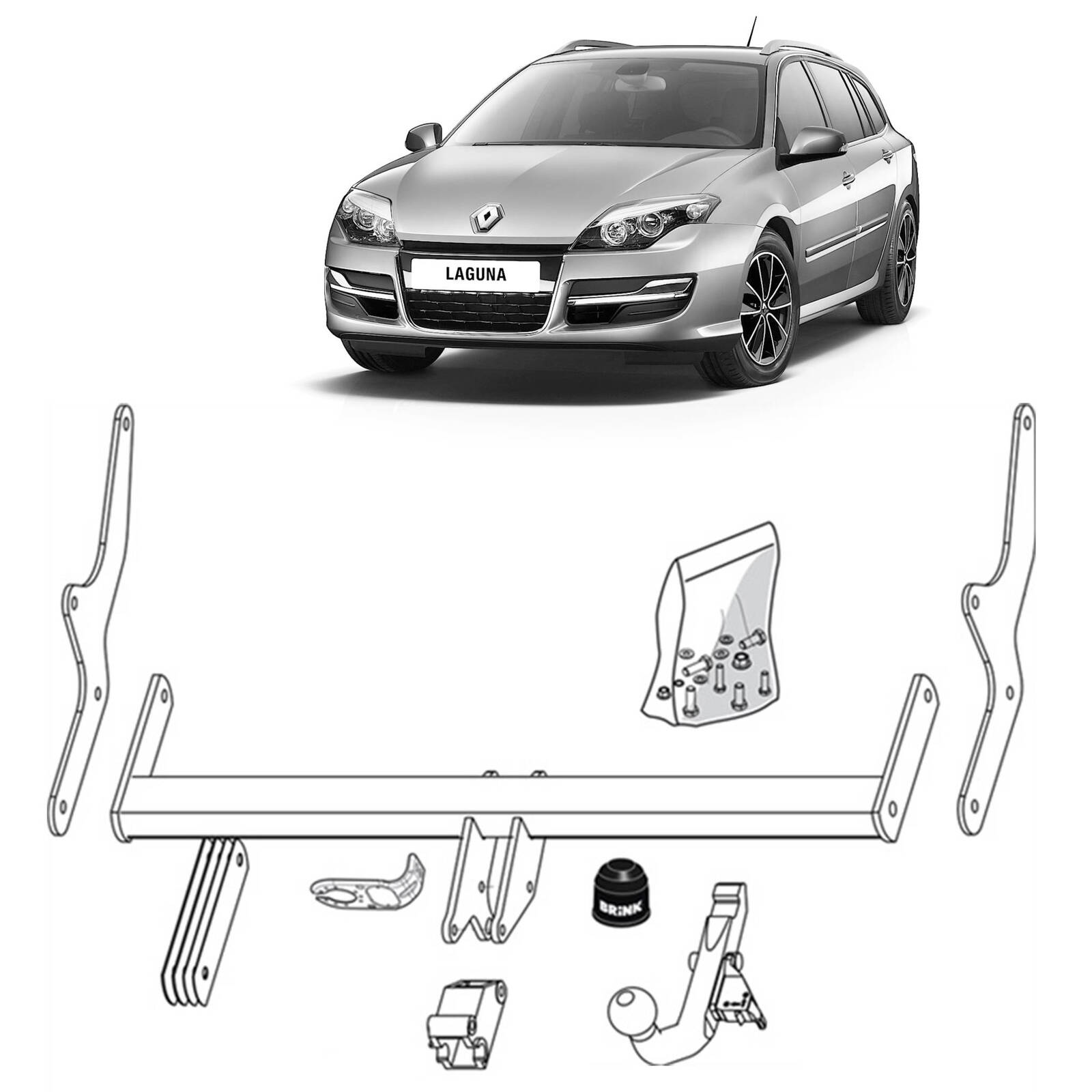 Brink Towbar for Renault Laguna (10/2007 - 12/2015) image