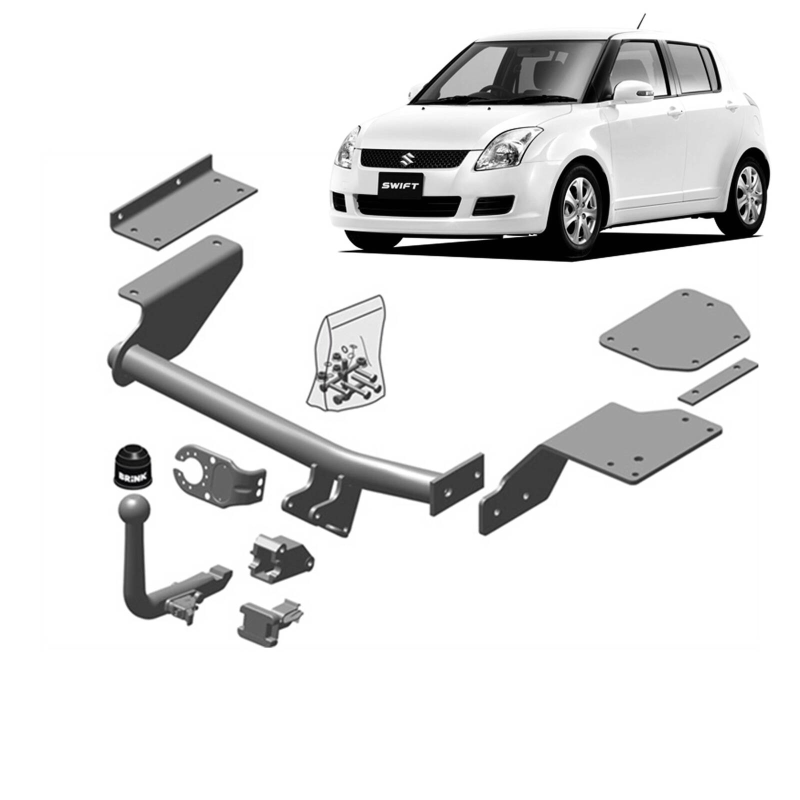 Brink Towbar for Suzuki Swift (02/2005 - 08/2010) image