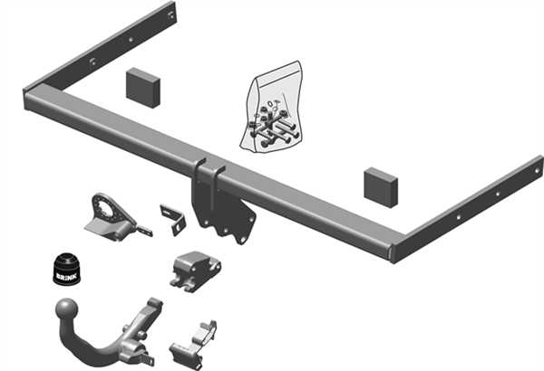 Brink Towbar for Skoda Superb (10/2009 - 05/2015), Skoda Superb (03/2008 - 05/2015) image