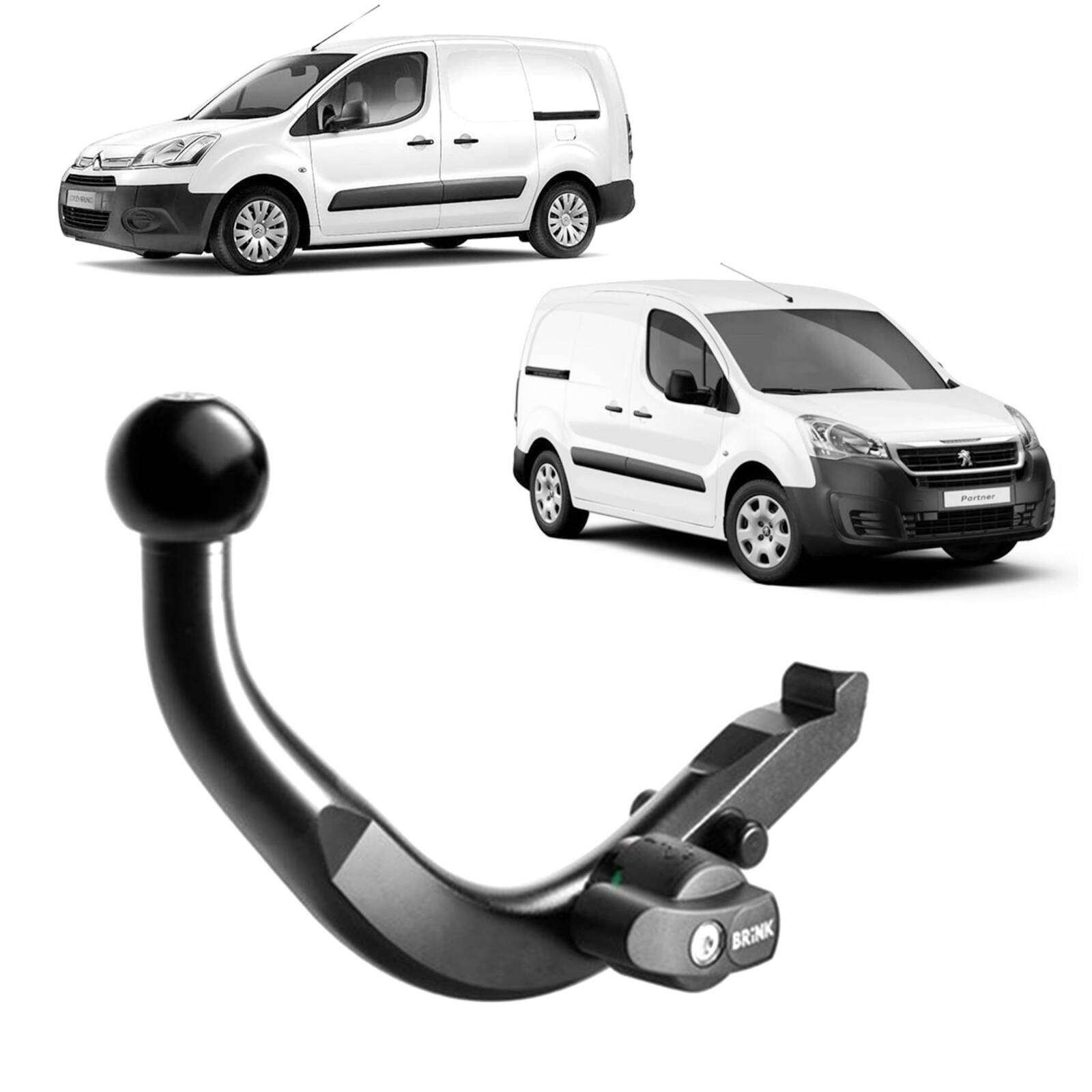 Brink Towbar for Peugeot Partner (04/2008 - 10/2018), Citroen Berlingo (04/2008 - 10/2018), Citroen Berlingo (04/2008 - 10/2018) image