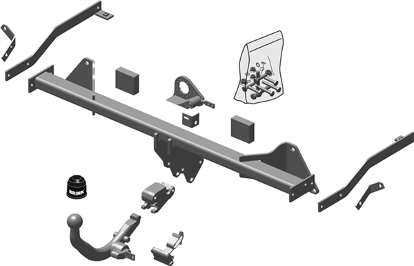 Brink Towbar for Fiat Doblo (02/2010 - on) image