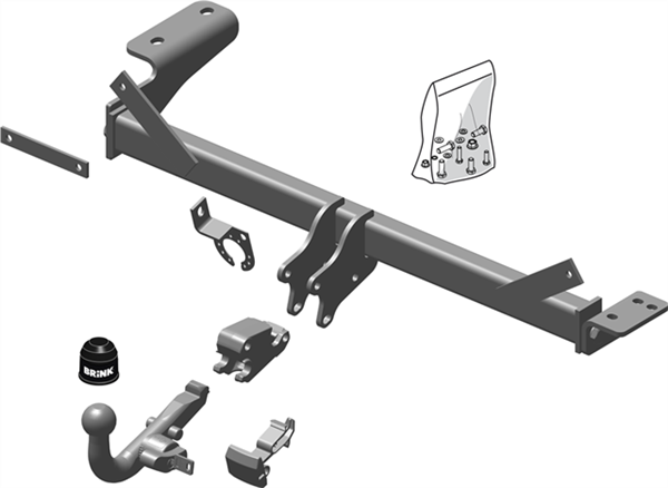 Brink Towbar for Land Rover Range Rover Evoque (06/2011 - 09/2013) image