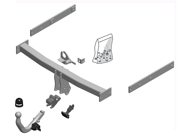 Brink Towbar for Audi A6 (05/2011 - 09/2018), Audi A6 Allroad (01/2012 - 09/2018), Audi A7 (10/2010 - 05/2018), Audi A6 (11/2010 - 09/2018) image