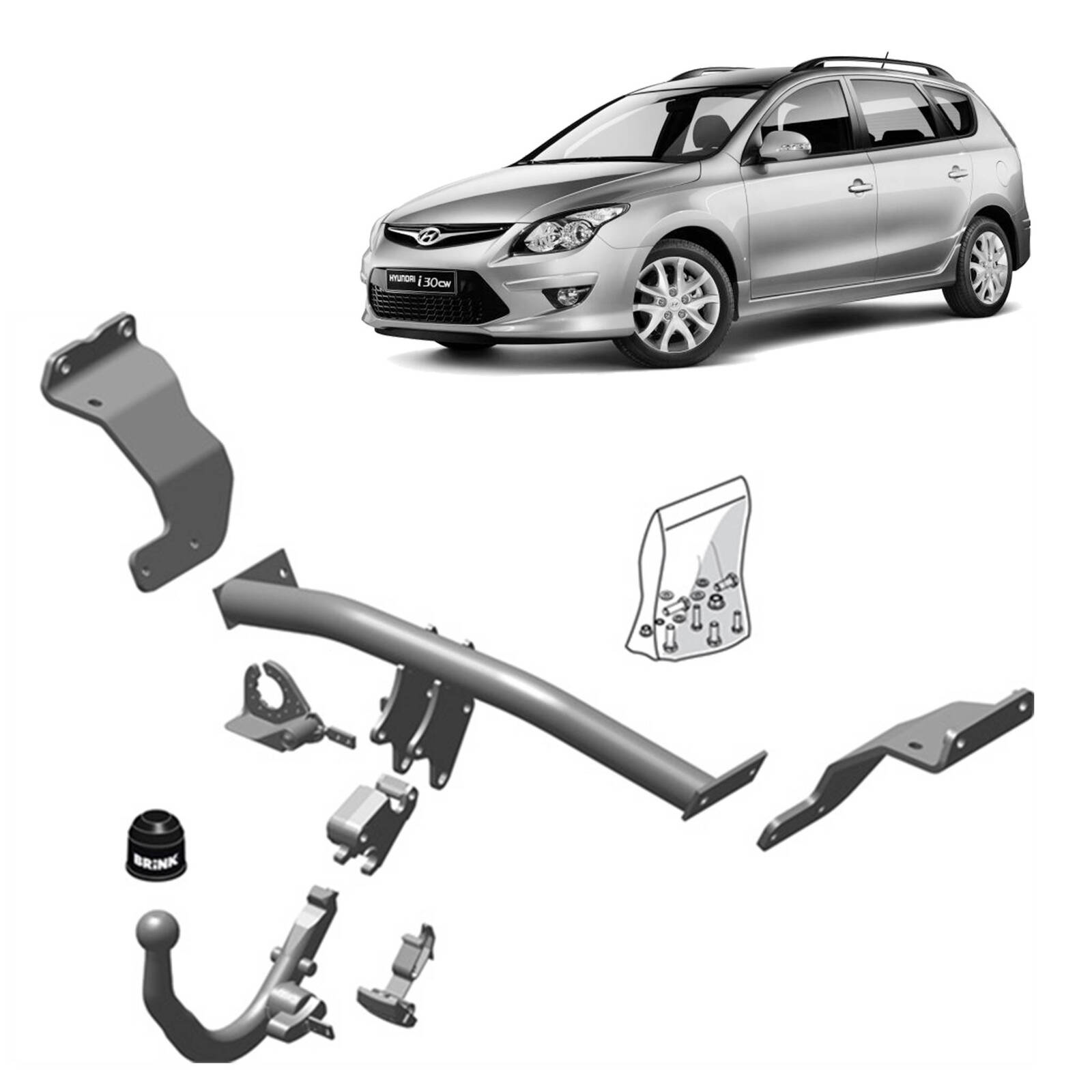 Brink Towbar for Hyundai i30 (06/2012 - 05/2017) image