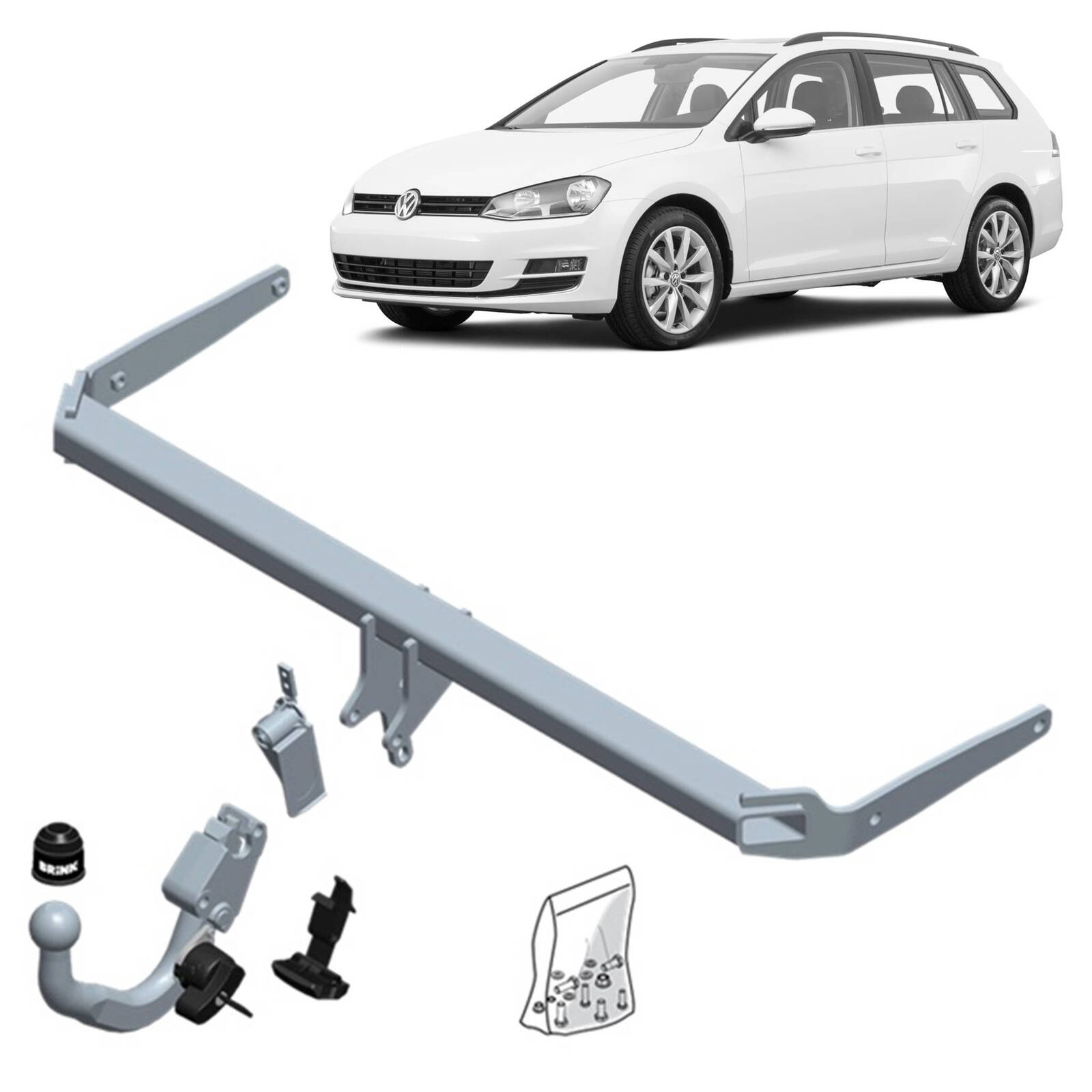 Brink Towbar for Volkswagen Golf (07/2009 - on) image