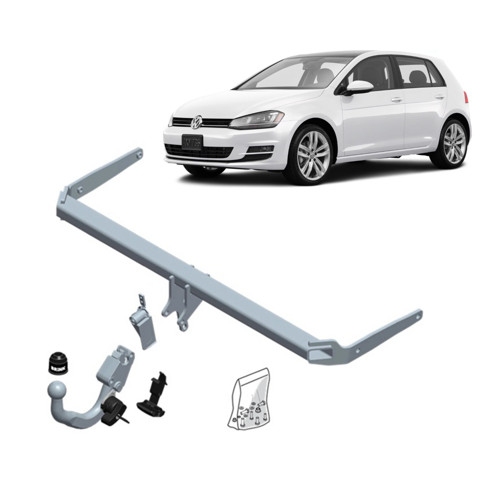 Brink Towbar for Volkswagen Golf (07/2009 - on) image