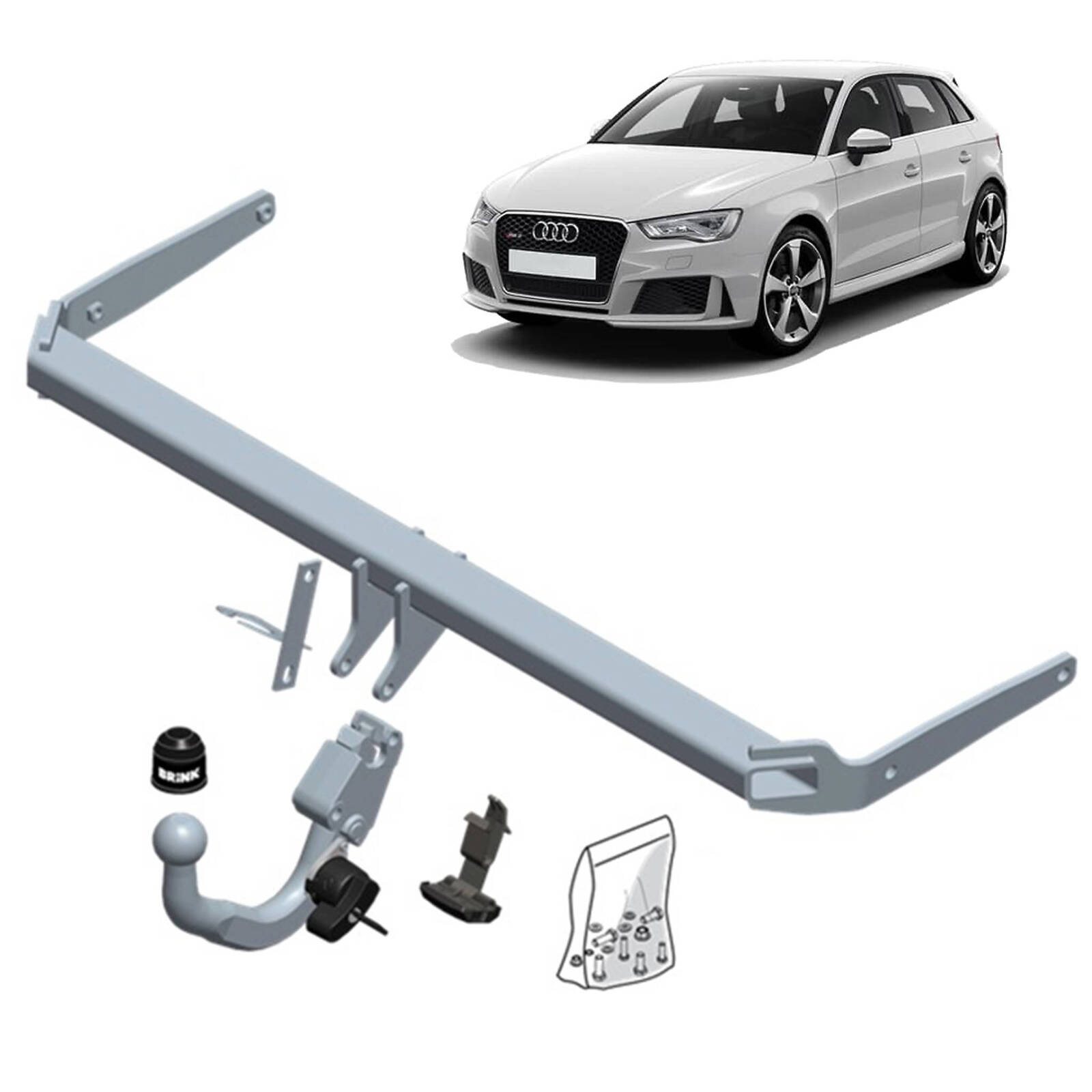 Brink Towbar for Audi RS3 (04/2017 - 06/2016), A3 (09/2012 - 06/2016) image