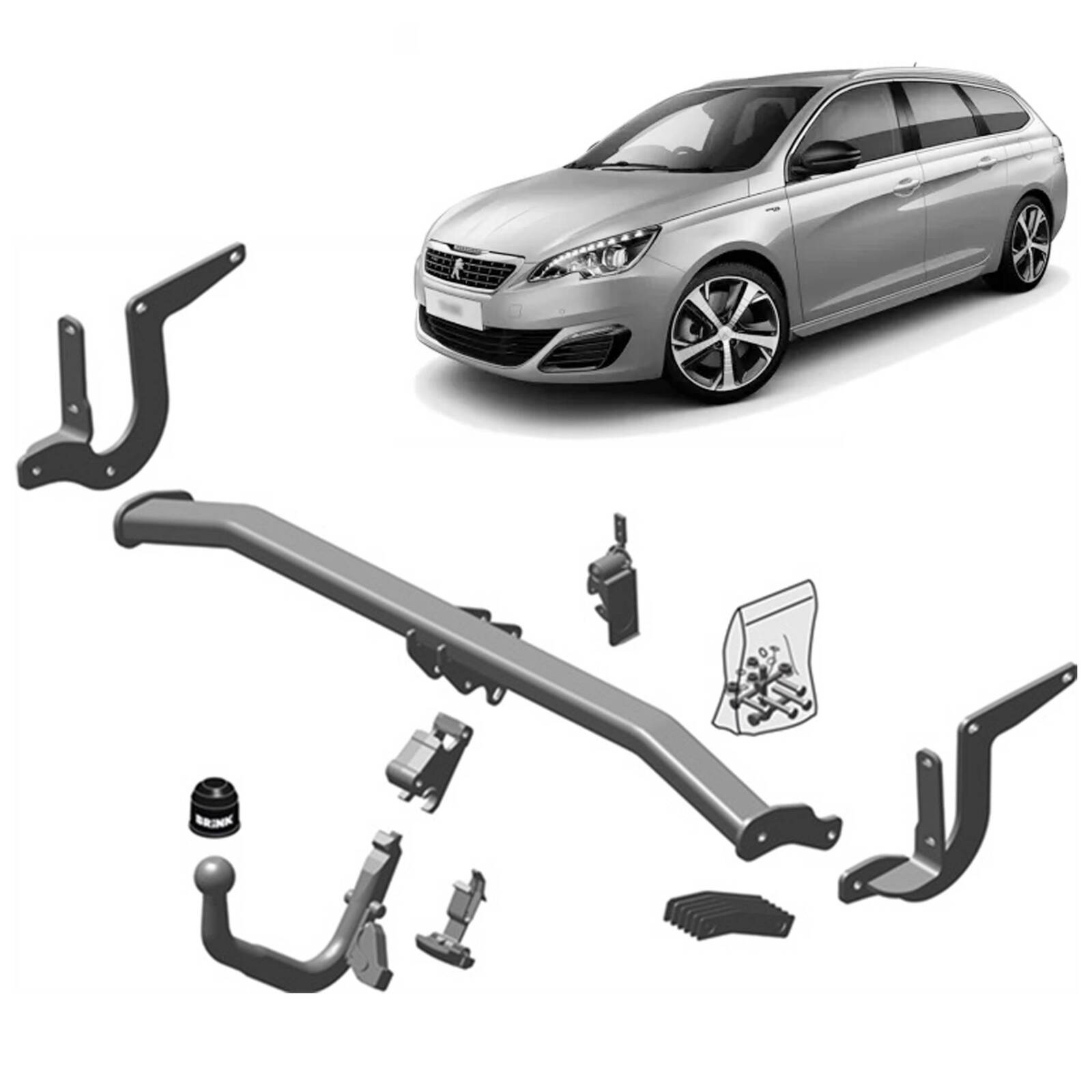 Brink Towbar for Peugeot 308 Sw (03/2014 - 04/2019) image