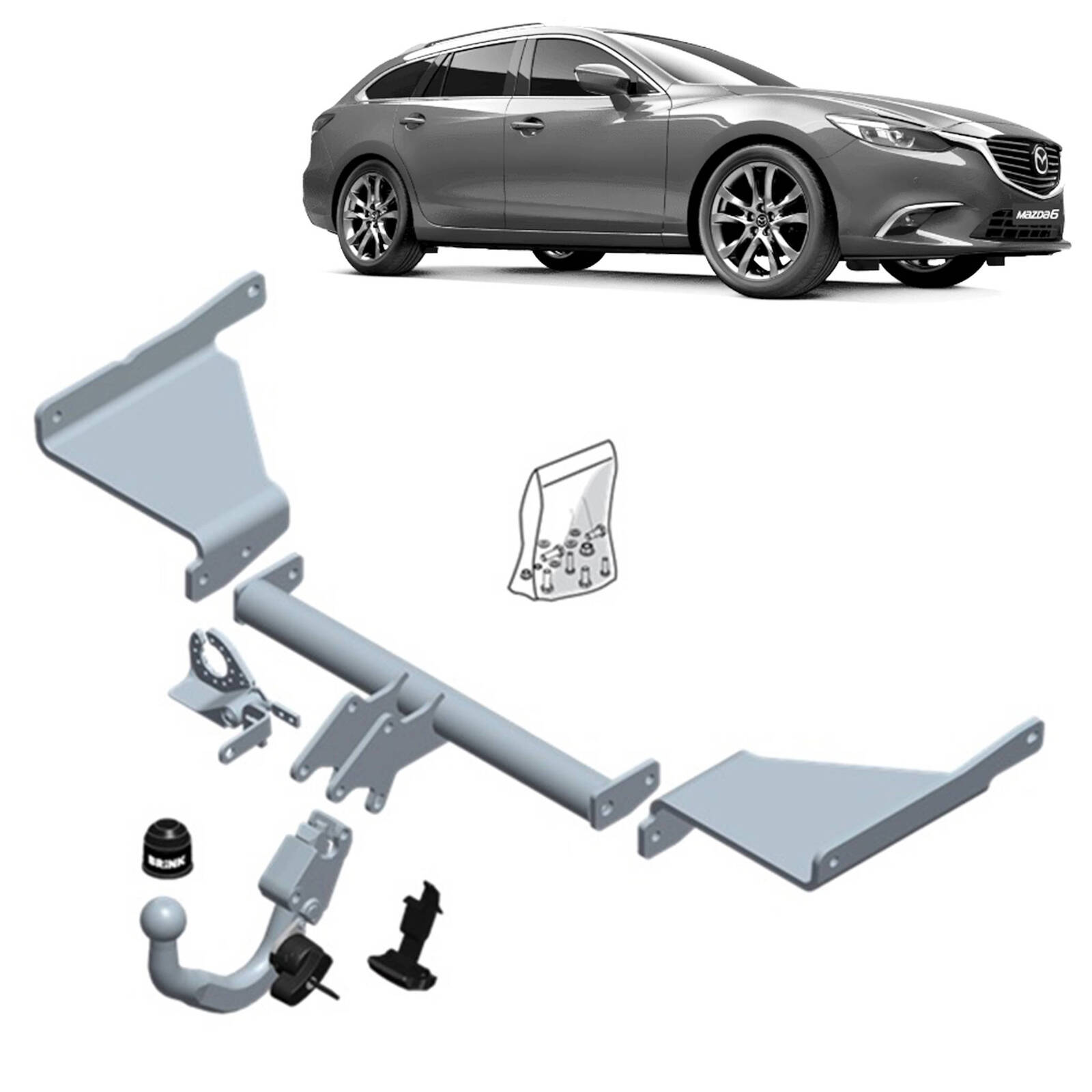 Brink Towbar for Mazda 6 (08/2012 - 06/2018), Mazda 6 (12/2012 - 06/2018) image