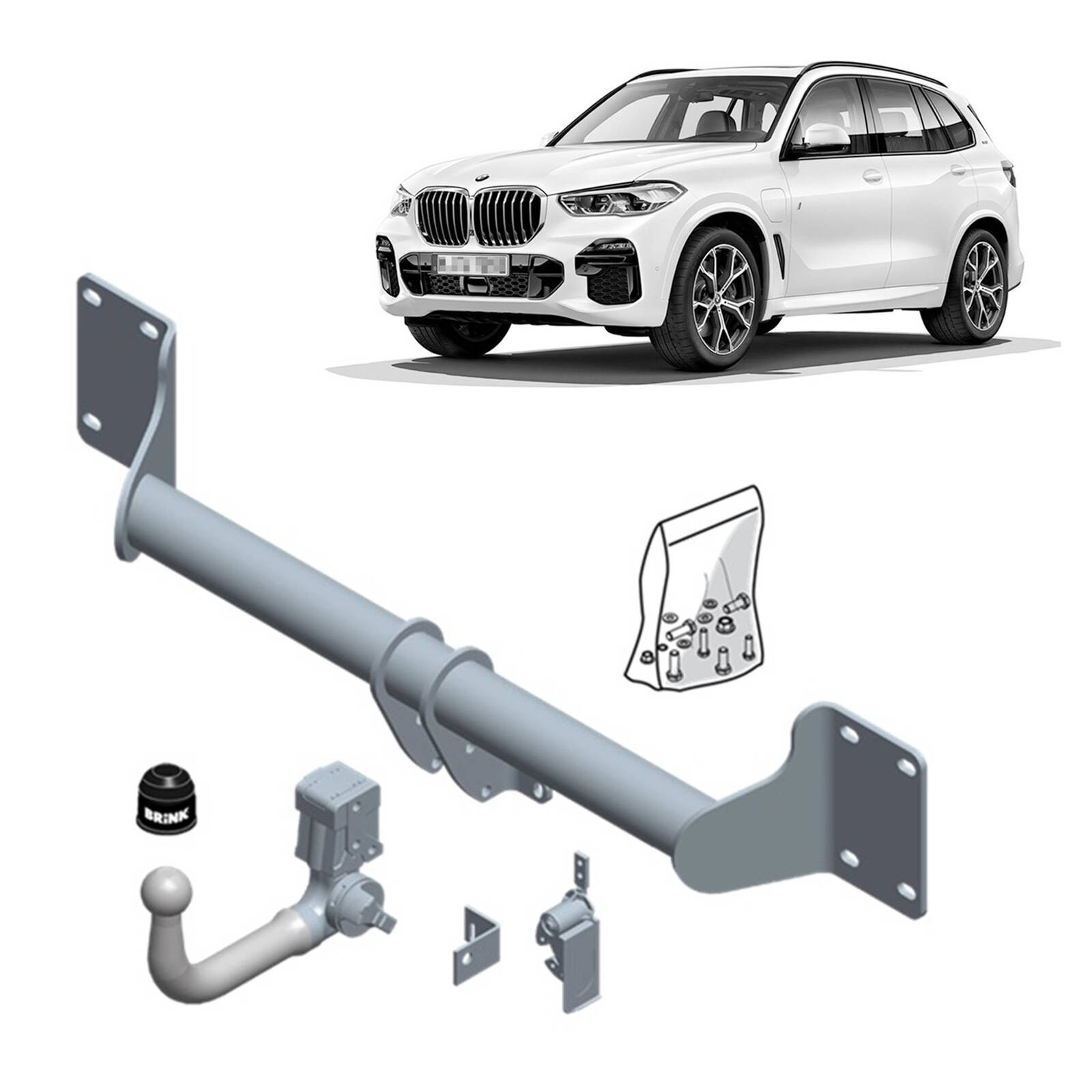 Brink Towbar for BMW X5 (10/2006 - 07/2013), BMW X6 (08/2014 - on), BMW X5 (08/2013 - 07/2018) image