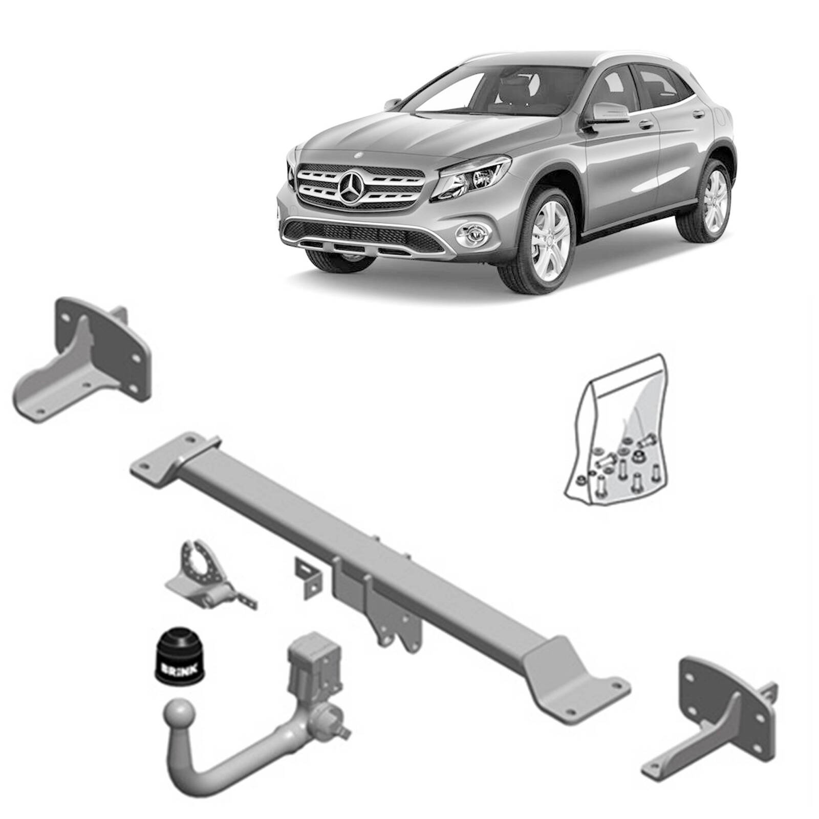 Brink Towbar for MERCEDES-BENZ GLA-CLASS (04/2014 - on) image