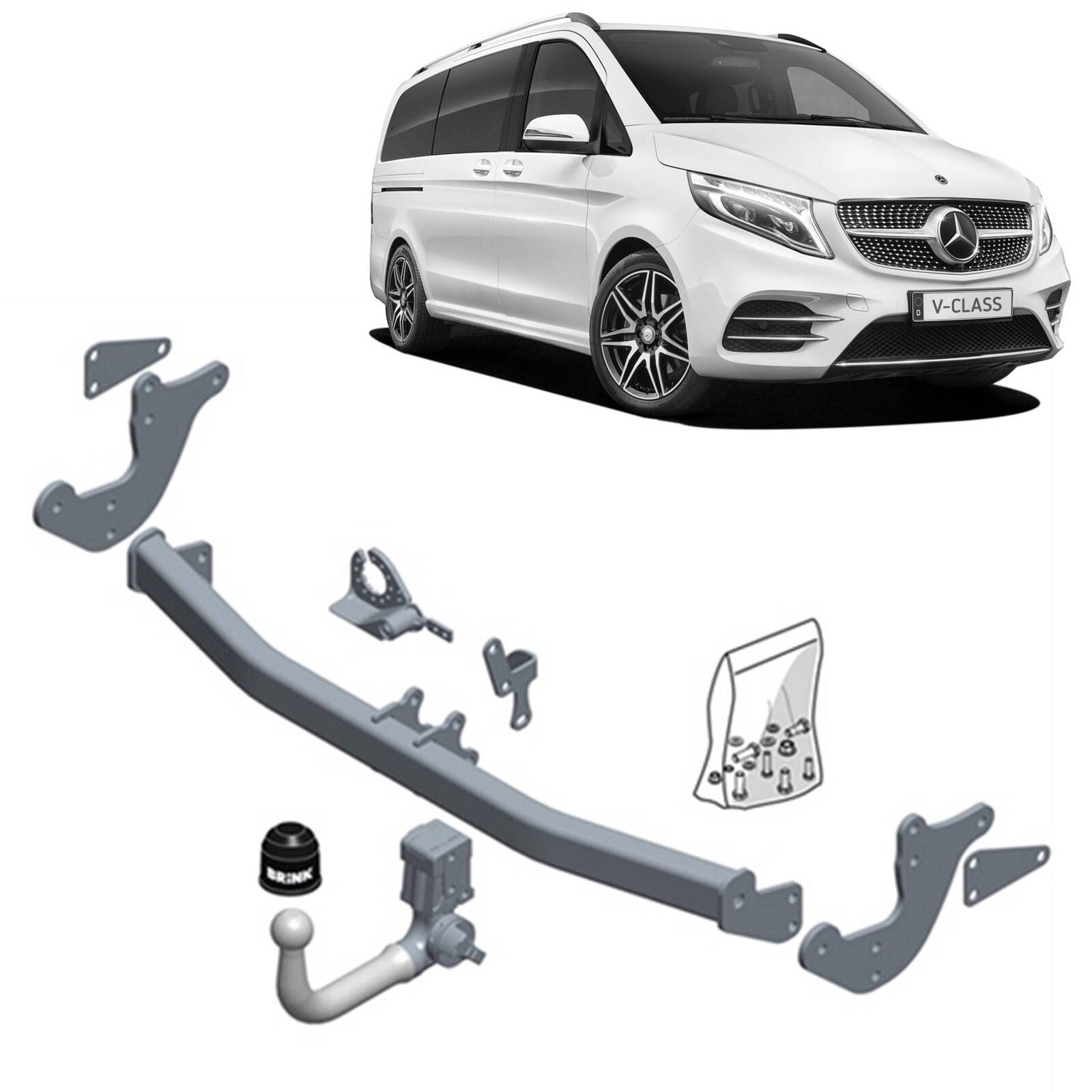 Brink Towbar for MERCEDES-BENZ V-CLASS (03/2014 - on) image