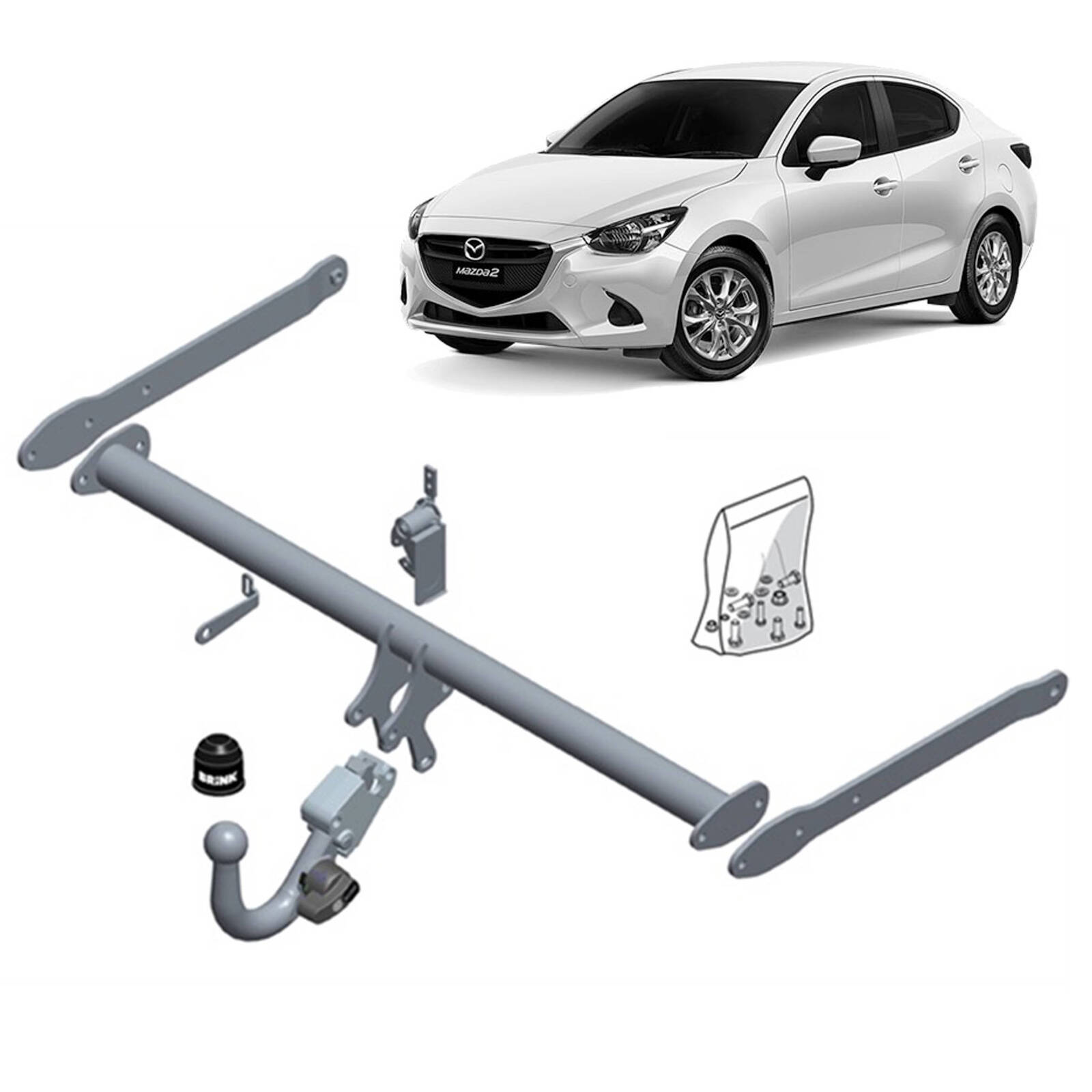 Brink Towbar for Mazda 2 (08/2014 - on) image