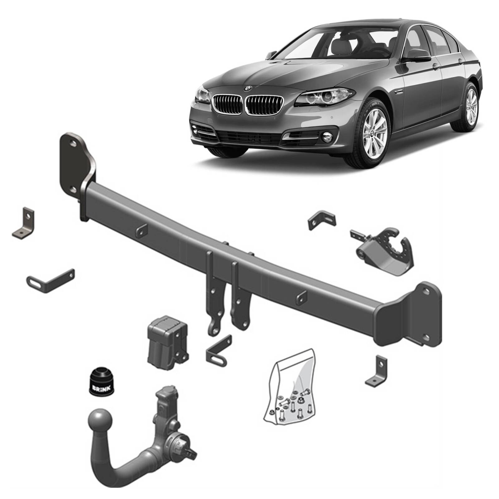 Brink Towbar for BMW 5 (01/2010 - 10/2016), BMW 5 (01/2010 - 03/2017) image