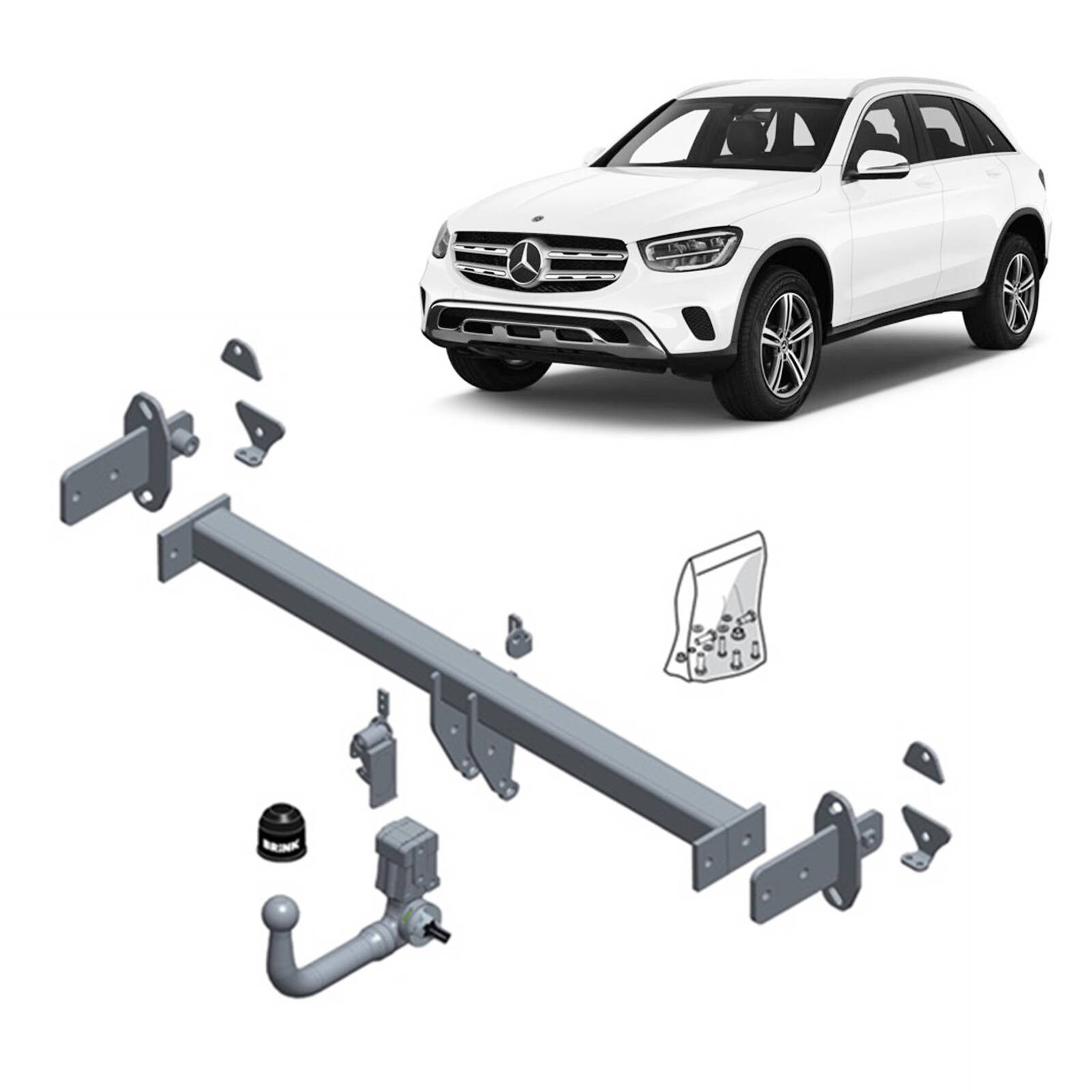 Brink Towbar for MERCEDES-BENZ GLC-CLASS (06/2015 - 06/2022), GLC (04/2016 - 06/2022) image