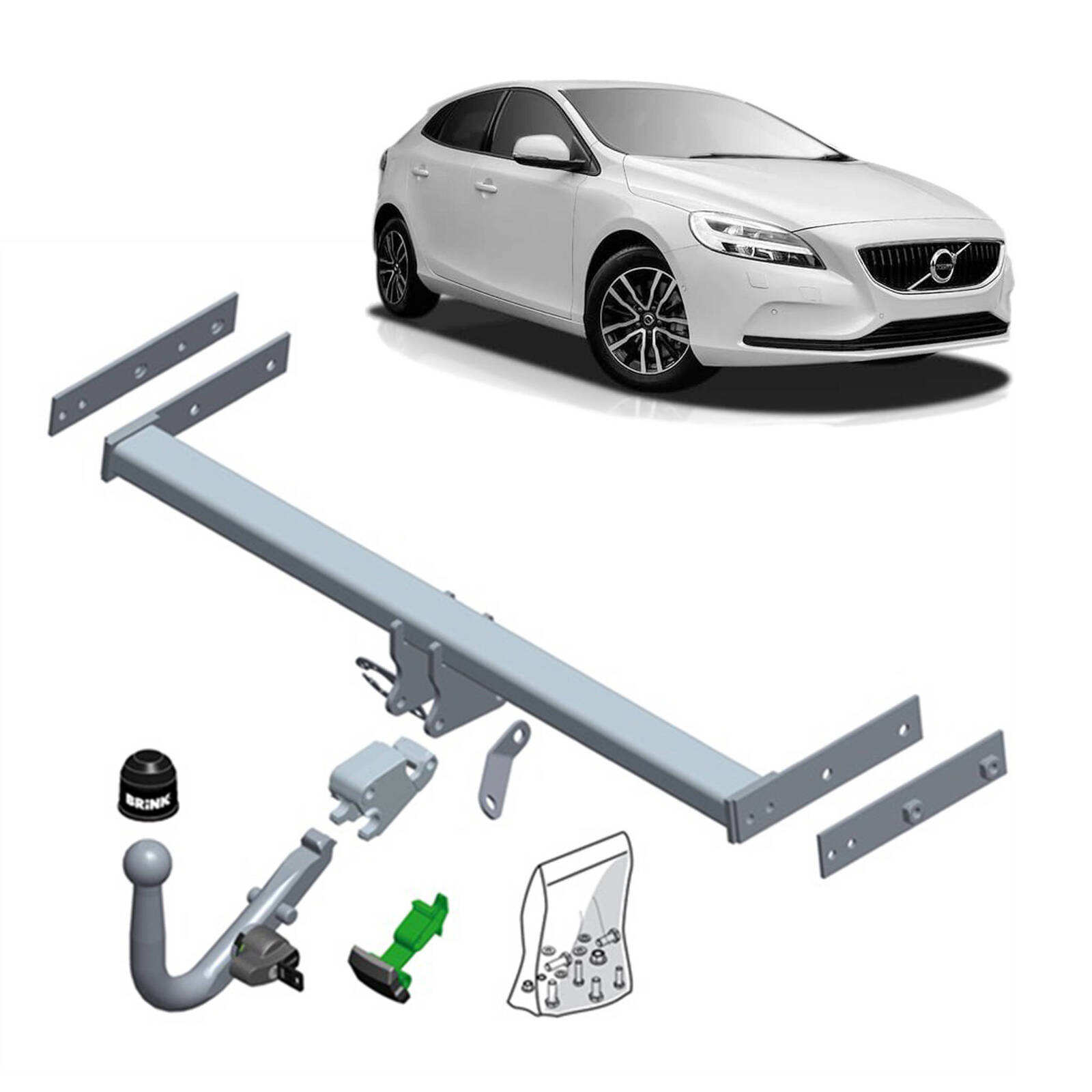 Brink Towbar for Volvo V40 (03/2012 - 08/2019) image