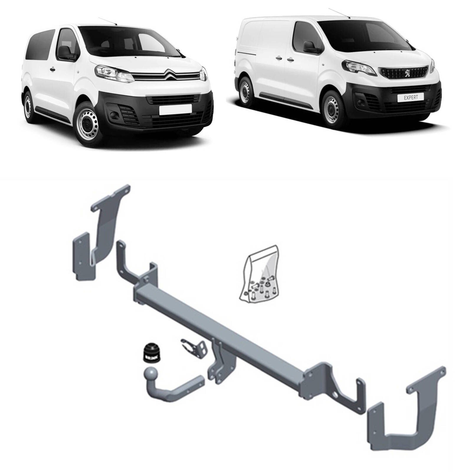 Brink Towbar for Citroen Dispatch (04/2016 - on), Peugeot Expert (04/2016 - on) image