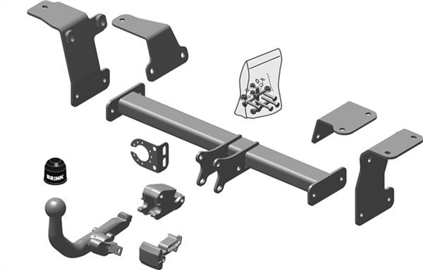 Brink European Style Towbar & Universal Wiring for Suzuki Ignis (10/2016 - on) image