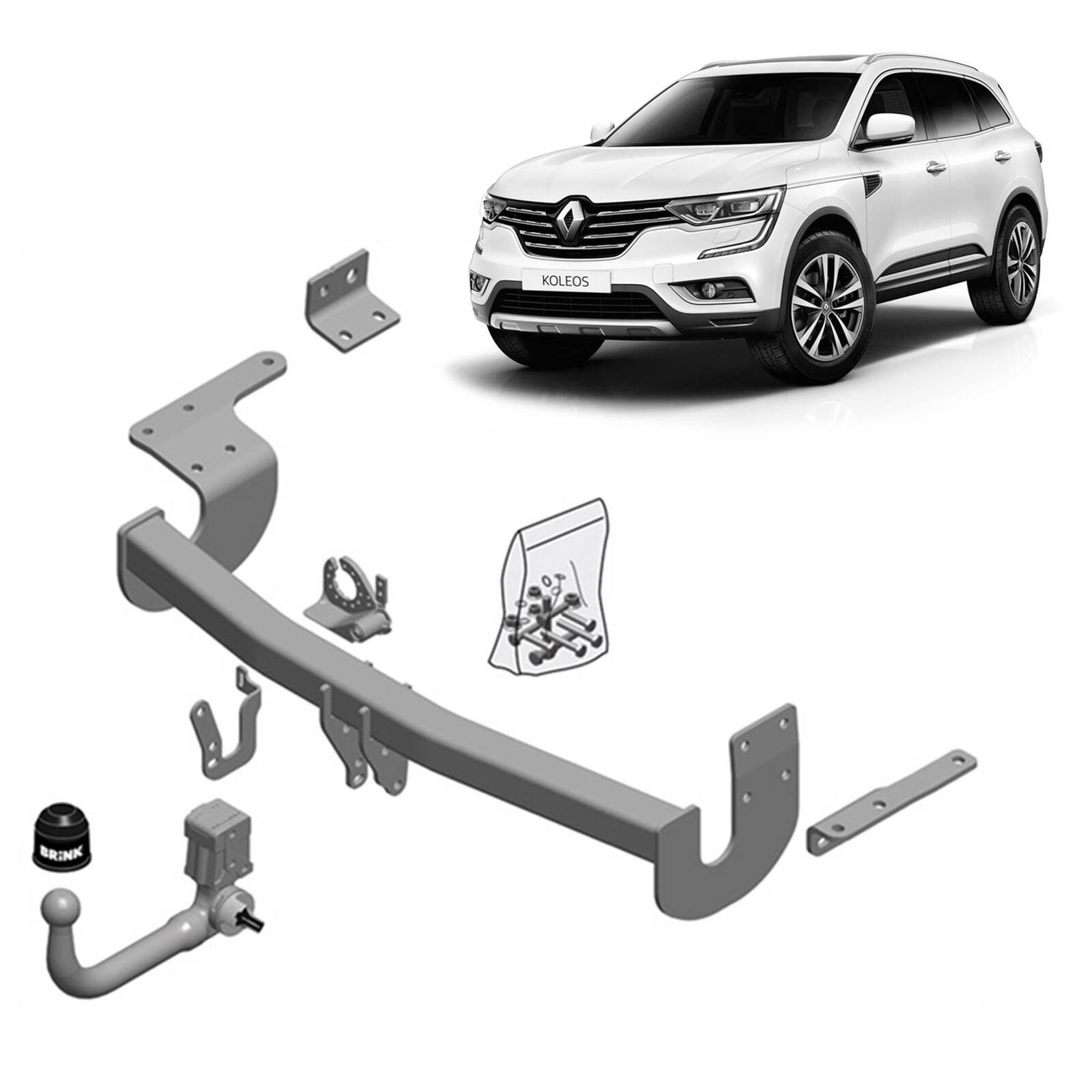 Brink Towbar for Renault Koleos (03/2017 - on), Nissan X-TRAIL (10/2017 - 07/2022) image