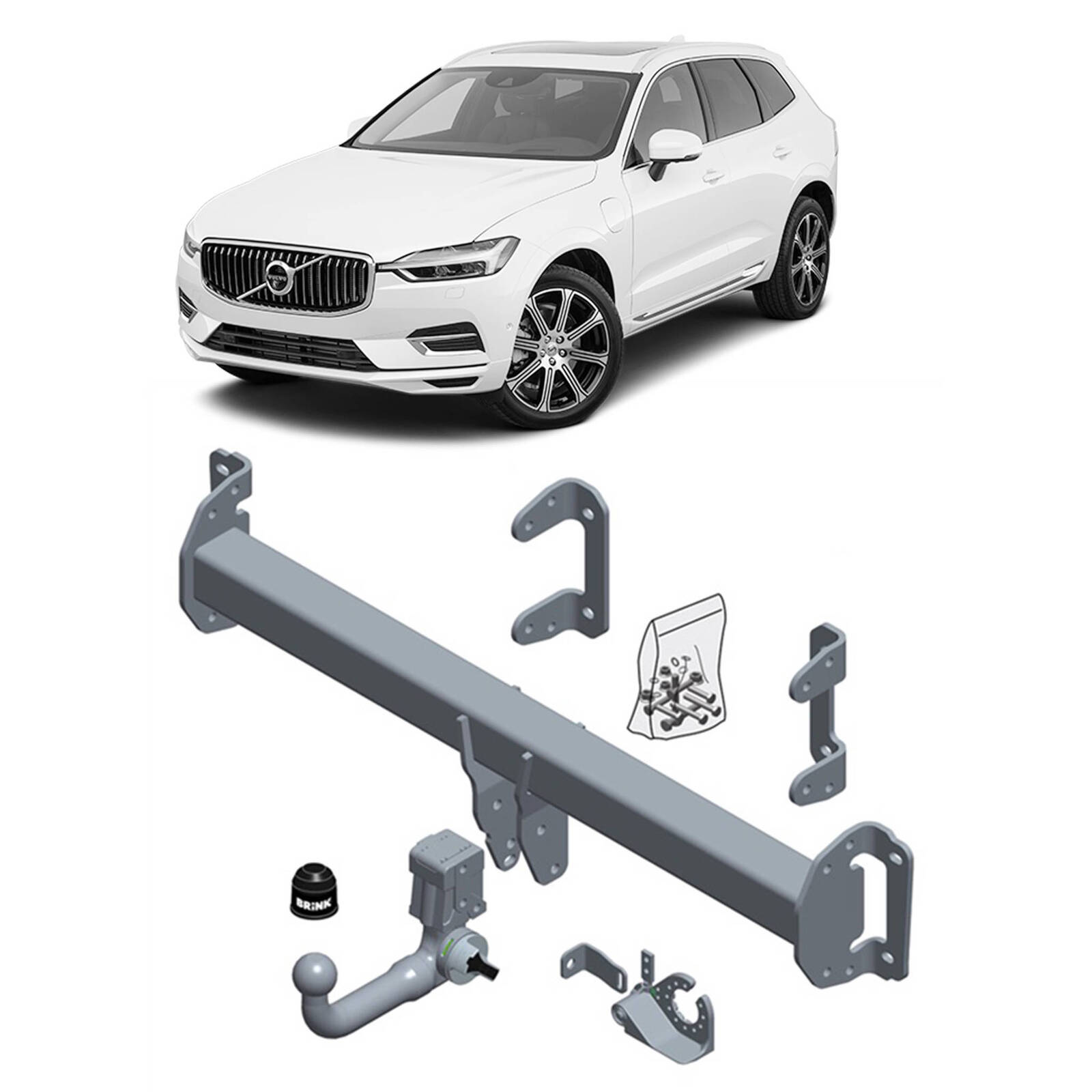 Brink European Style Towbar & Universal Wiring for Volvo Xc60 (03/2017 - on) image