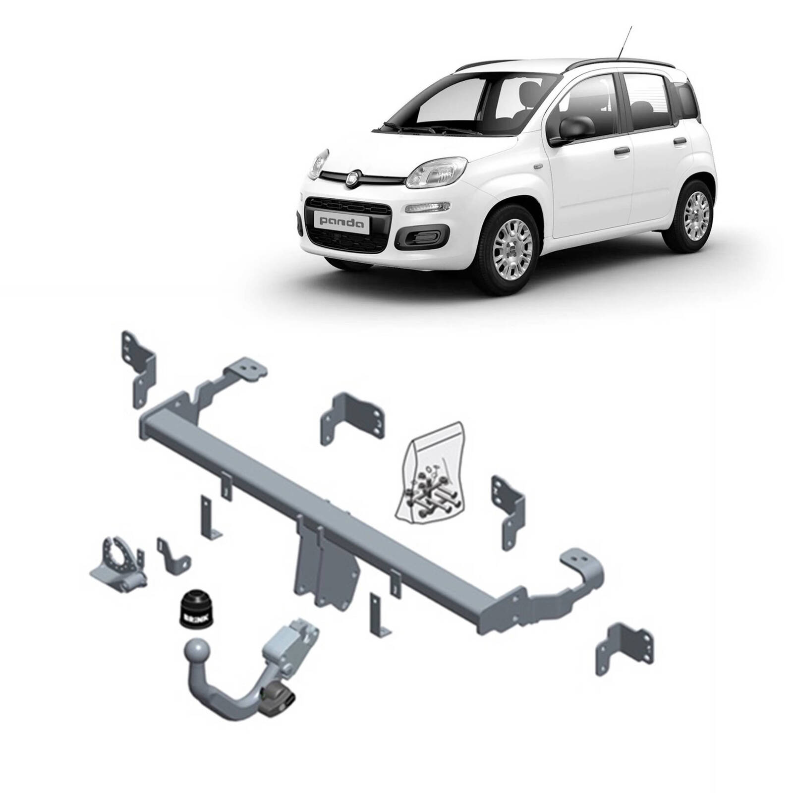 Brink Towbar for Fiat Panda (02/2012 - 09/2015) image