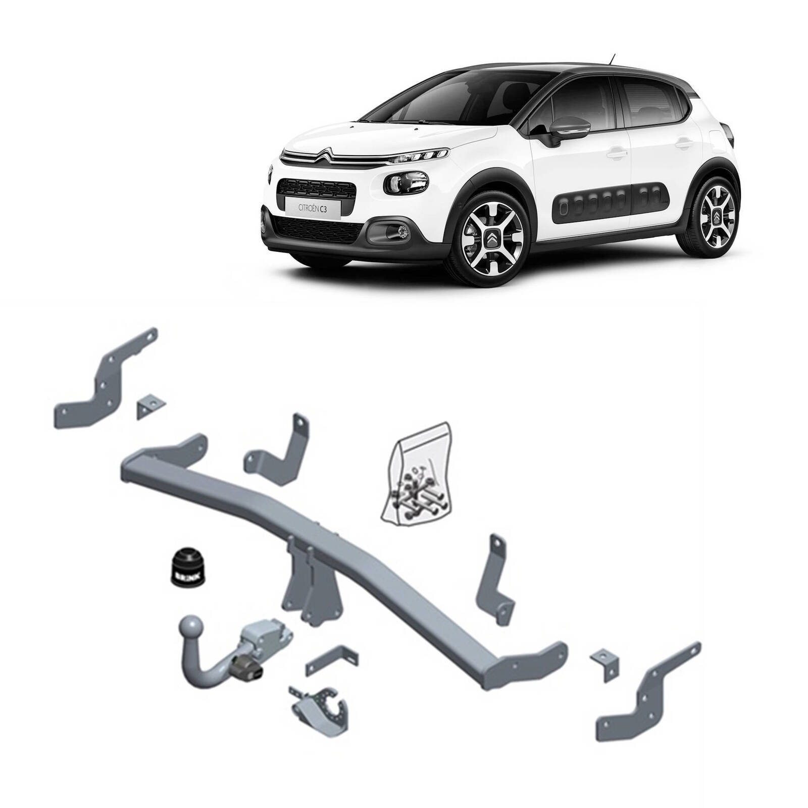 Brink Towbar for Citroen C3 (06/2017 - 12/2020) image