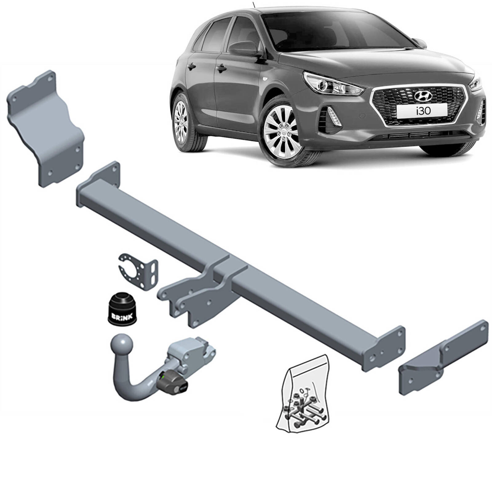 Brink Towbar for Hyundai i30 (07/2017 - 07/2020) image